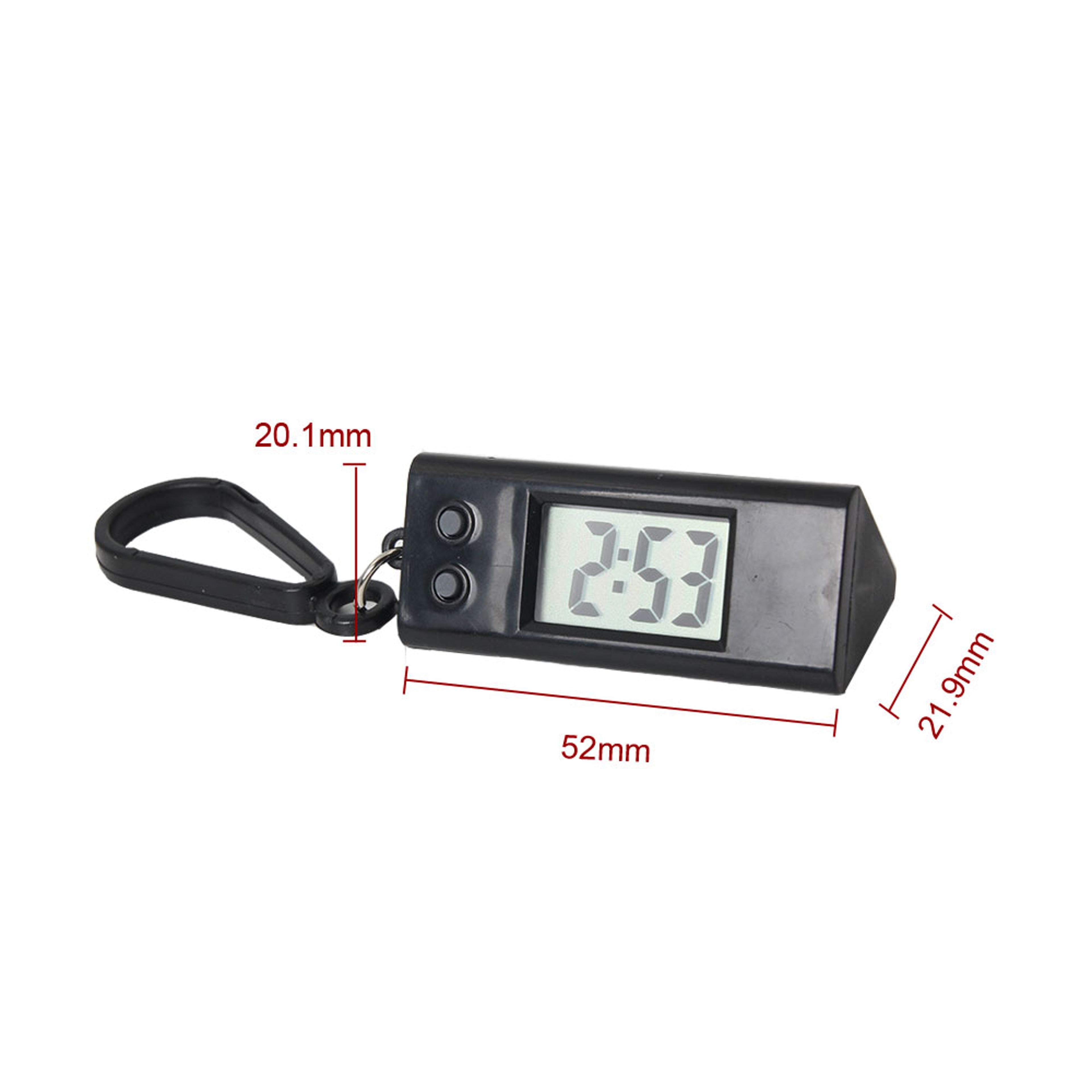 Mini Digital Clock Keychain Portable Electronic Student Watch Hanging Time Display 6