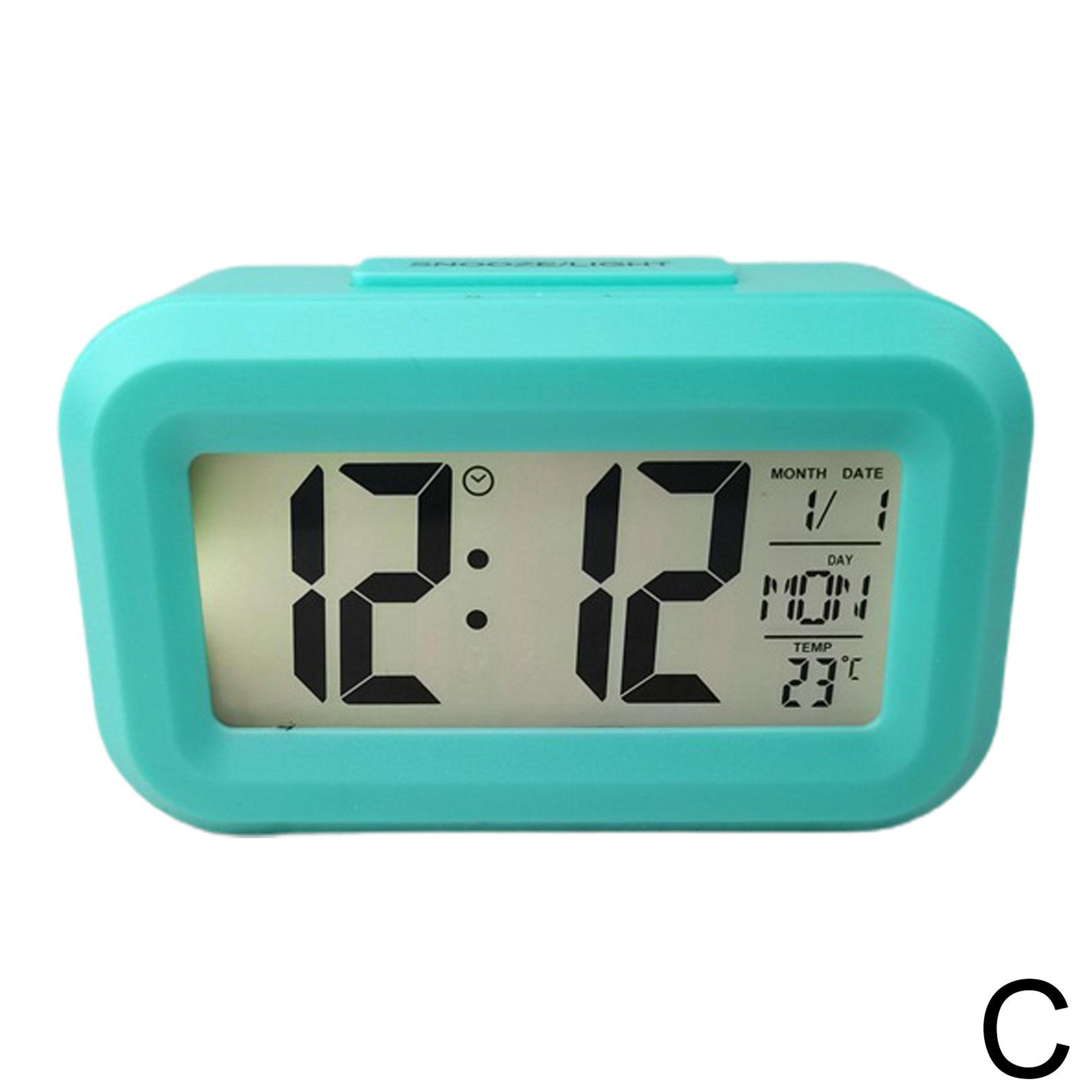 LED Digital Alarm Clock With Calendar Temperature Display Desk Clock 3