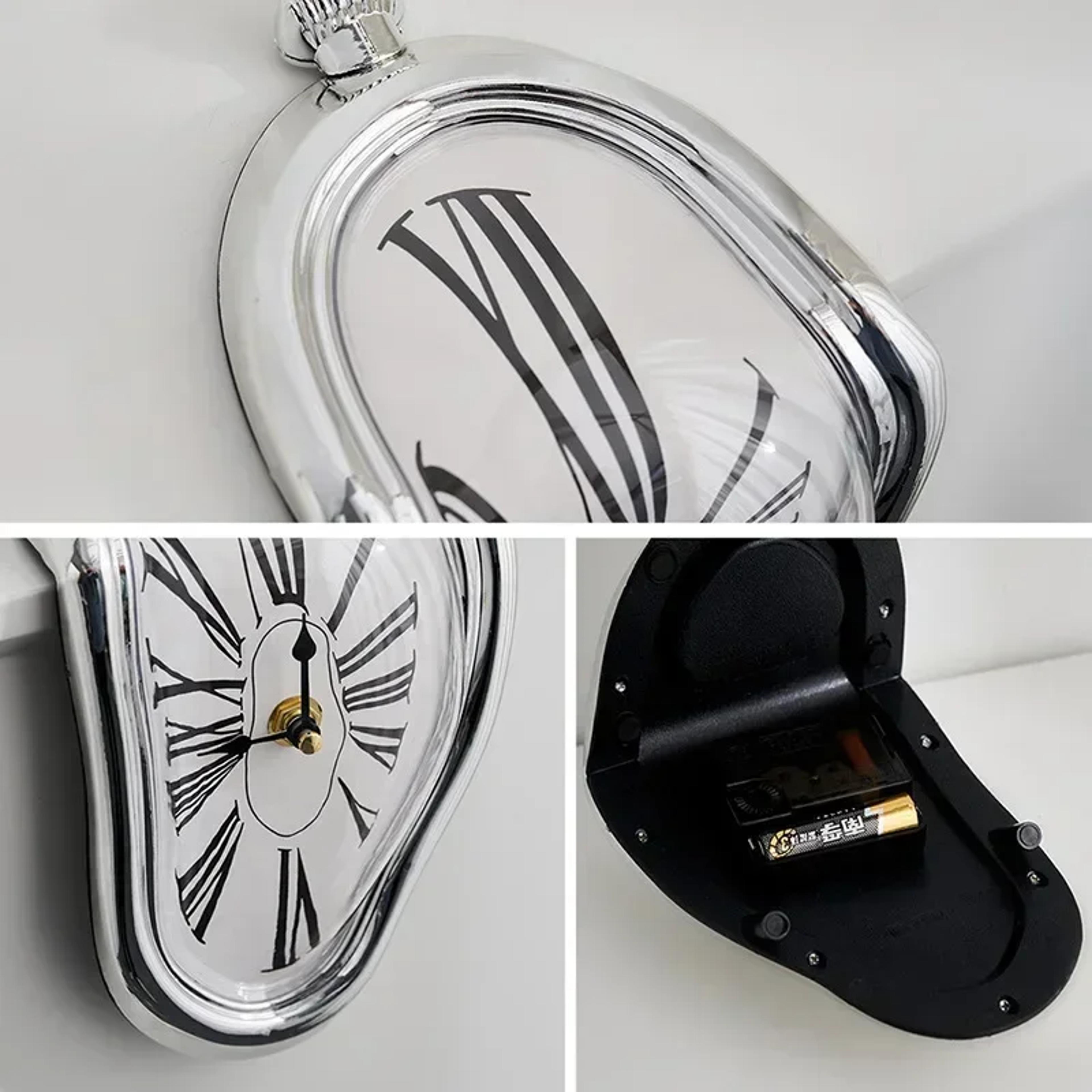 Surreal Melting Wall Clock Dali Style Clock Unique Home Decor 6