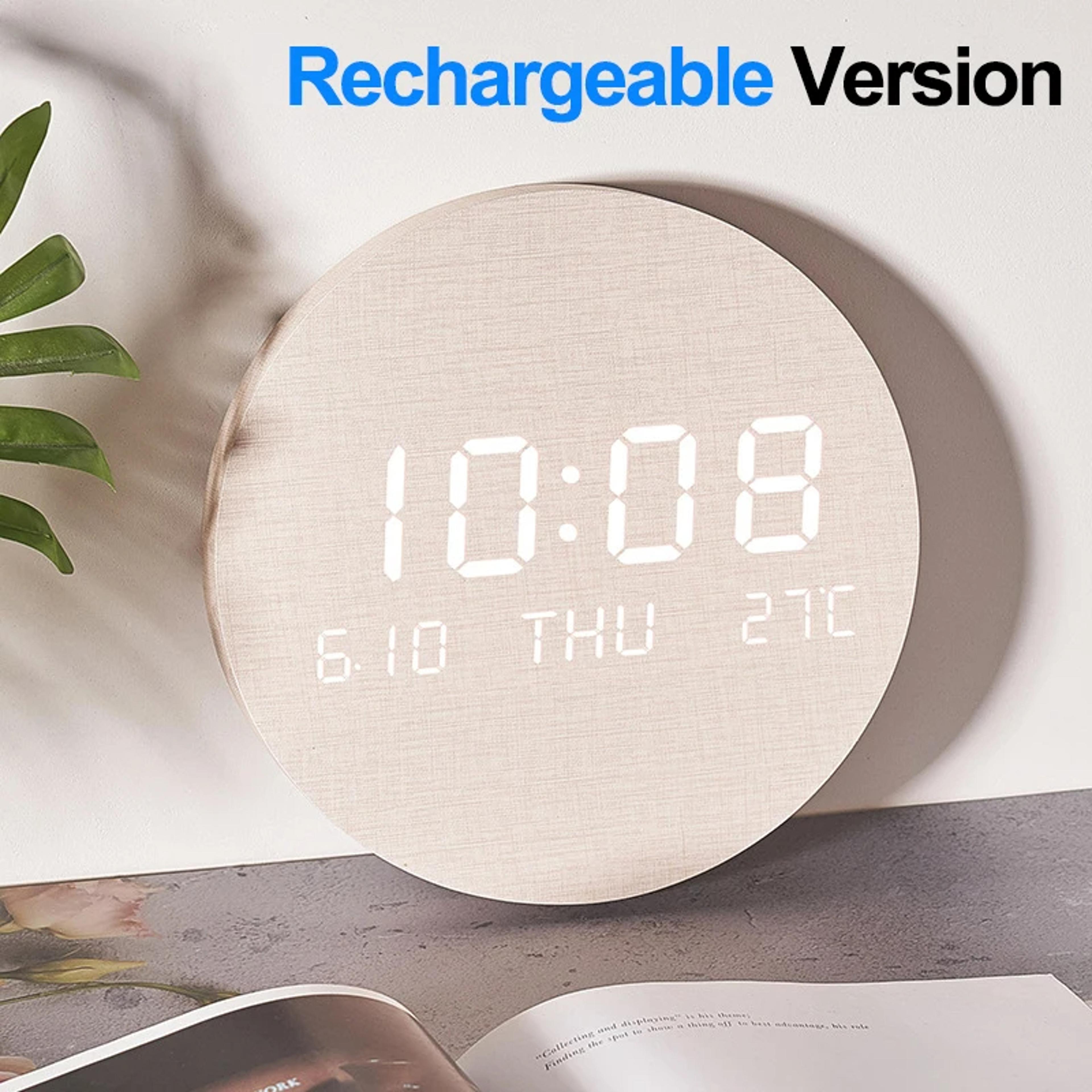 LED Digital Wall Clock Temperature Display Smart Modern Wall Clock For Home Bedroom 2