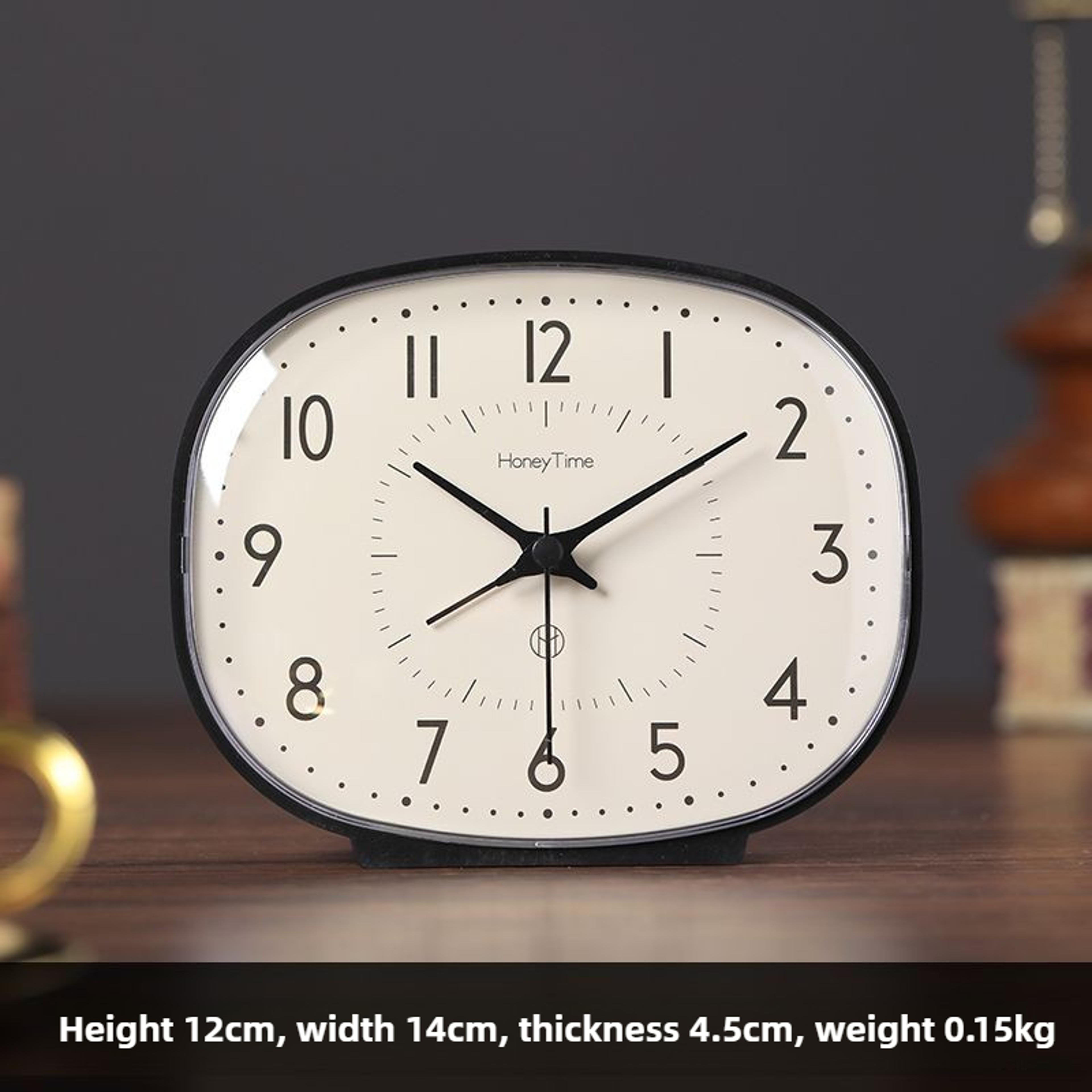 Vintage Silent Desk Alarm Clock Small Table Clock For Bedroom Kids Students Home Decor 1