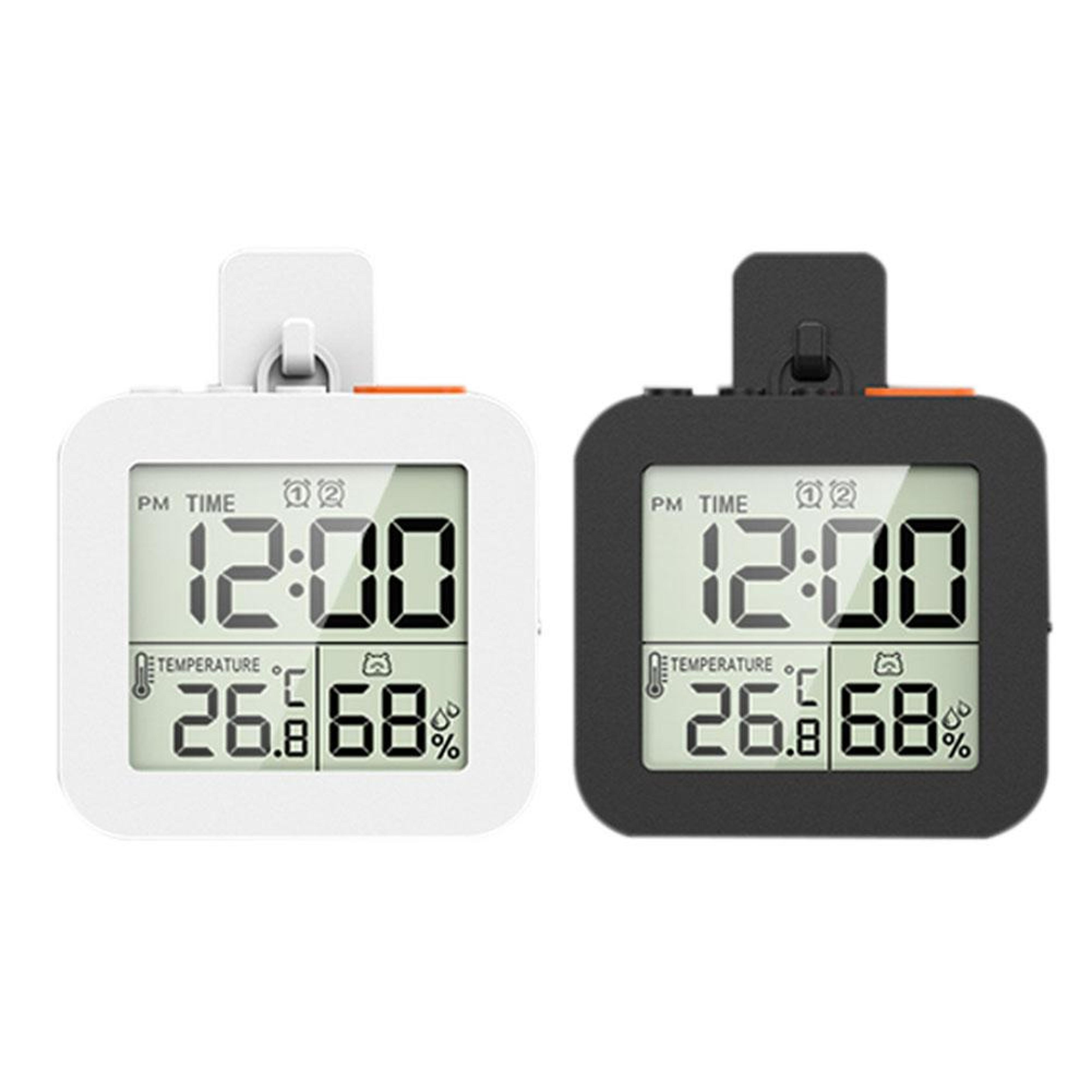 Bathroom Wall Clock With Digital Shower Timer Temperature Humidity Display 3