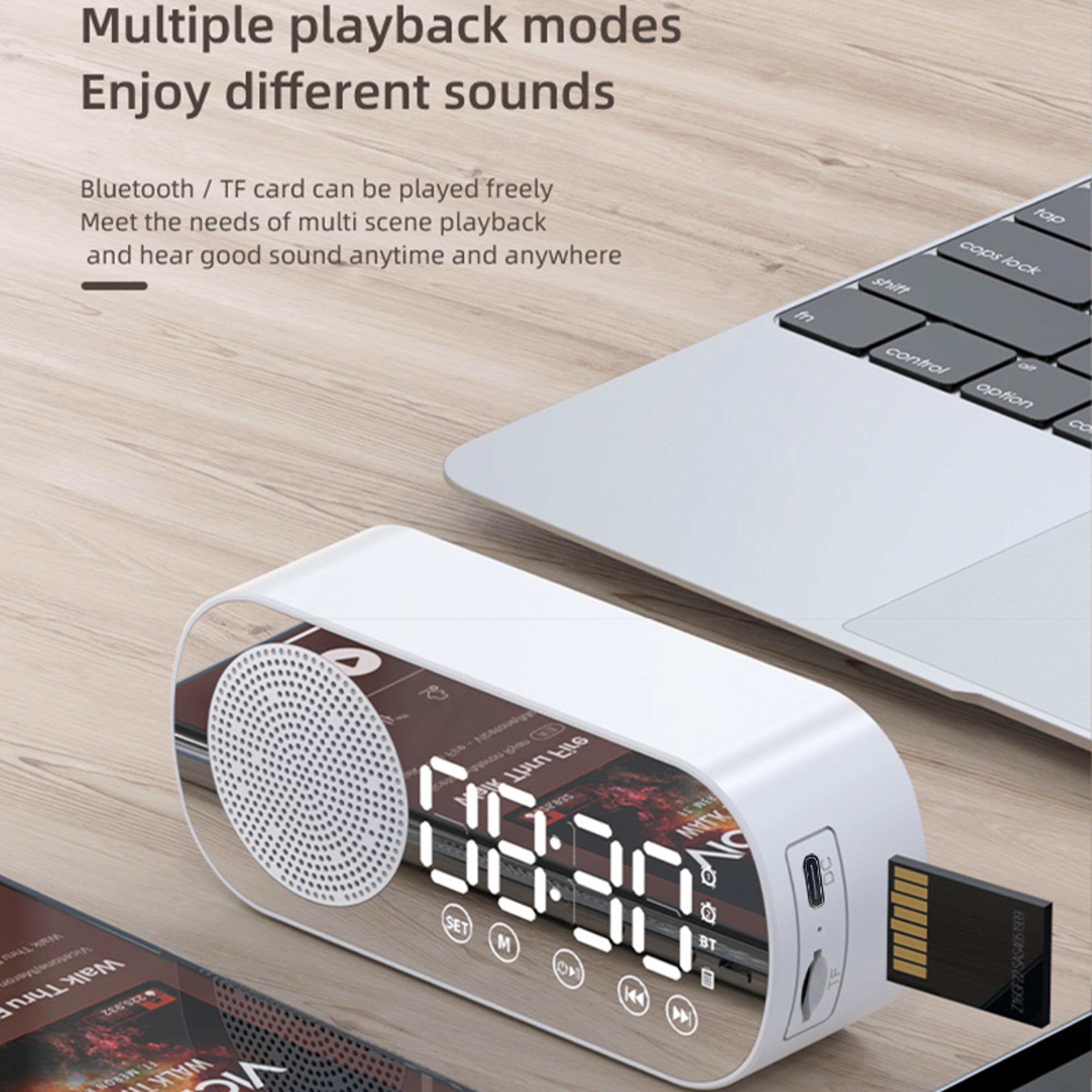 Smart Bluetooth Alarm Clock Wireless Bluetooth Speaker LED Digital Clock With Subwoofer And Music P 5