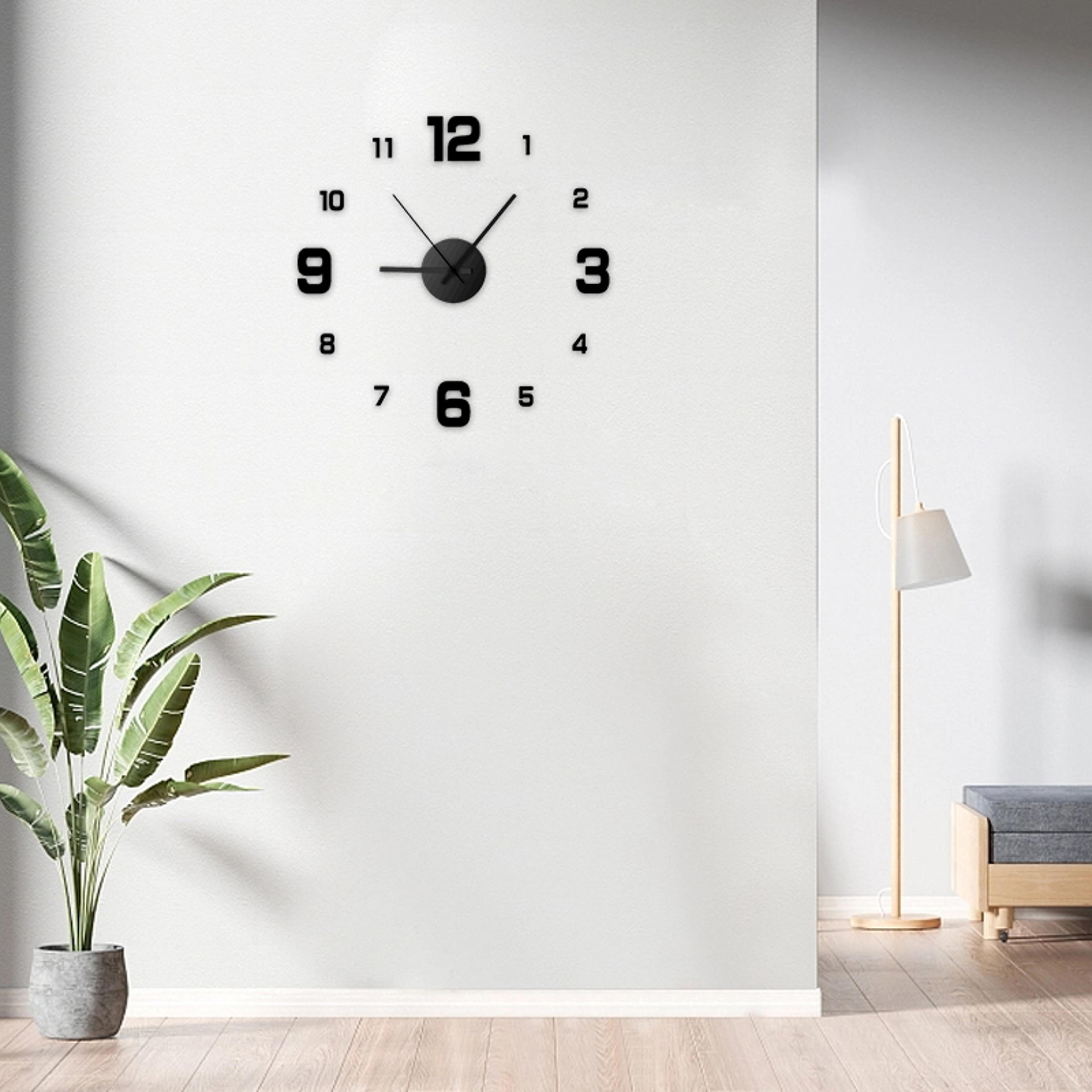 Modern DIY Wall Clock Frameless Silent Wall Clock Large Decorative Mirror Wall Clock For Home Offic 7