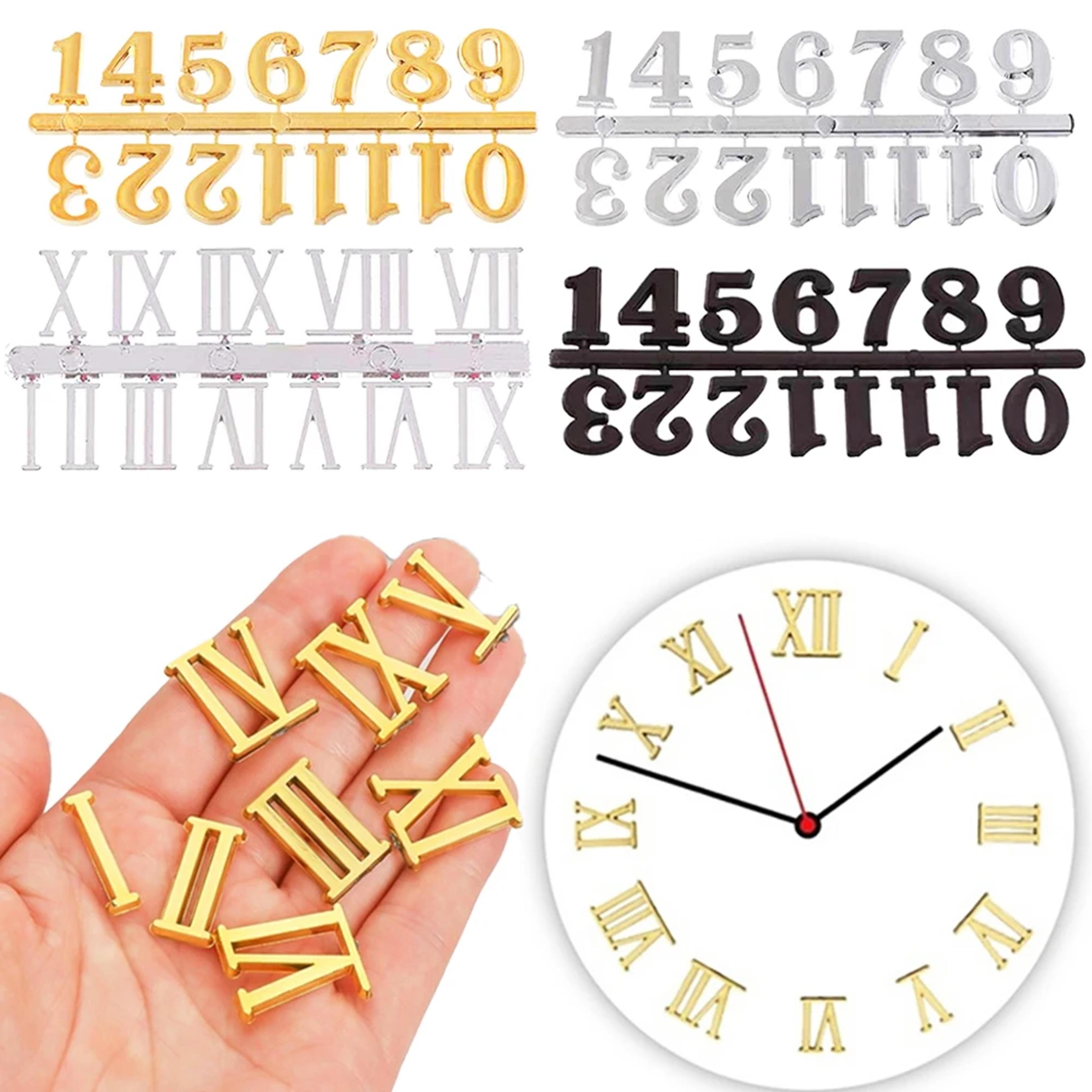 DIY Clock Numerals Wall Clock Replacement Parts Roman Numeral Clock Stickers For Quartz Clock Repai 0