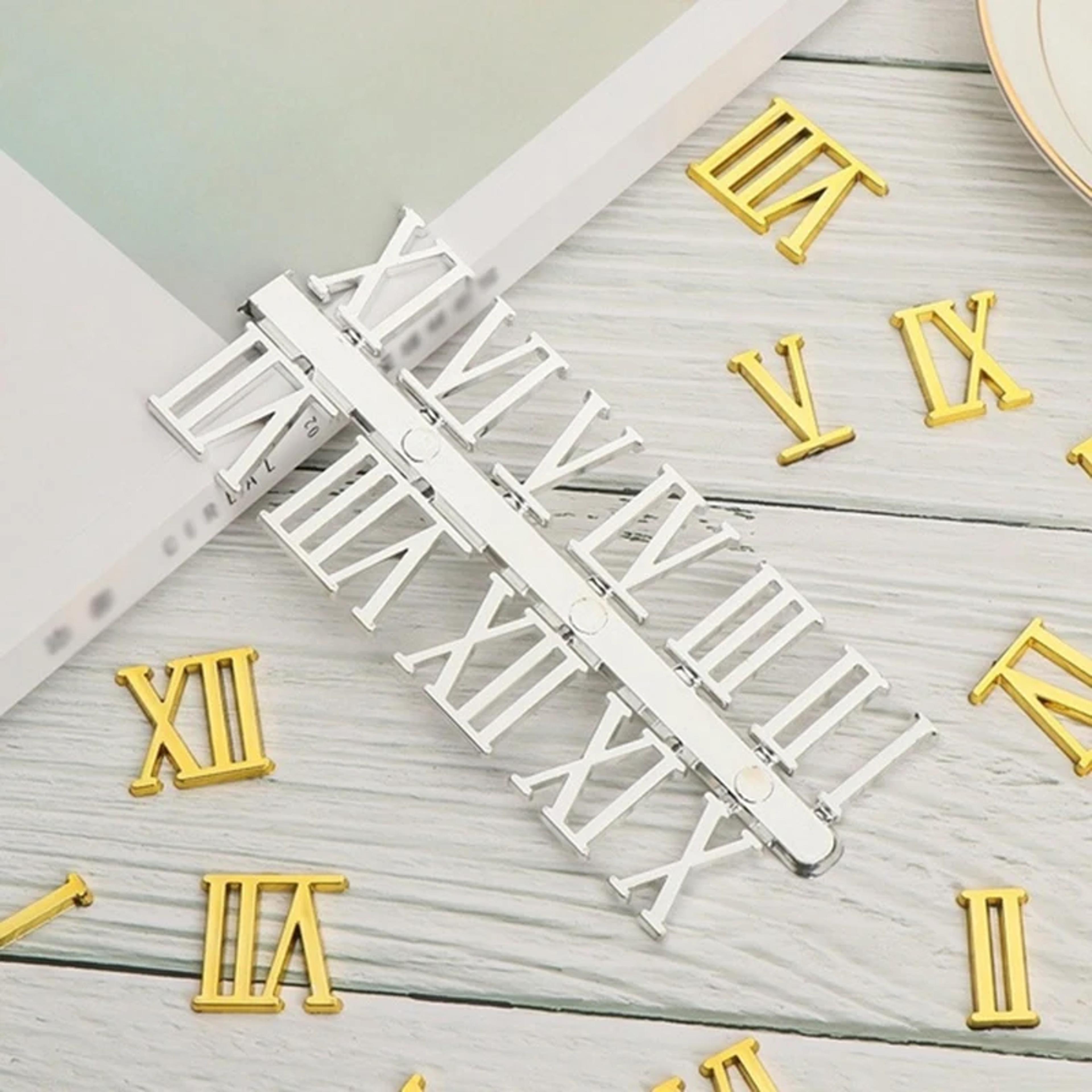 DIY Clock Numerals Wall Clock Replacement Parts Roman Numeral Clock Stickers For Quartz Clock Repai 9