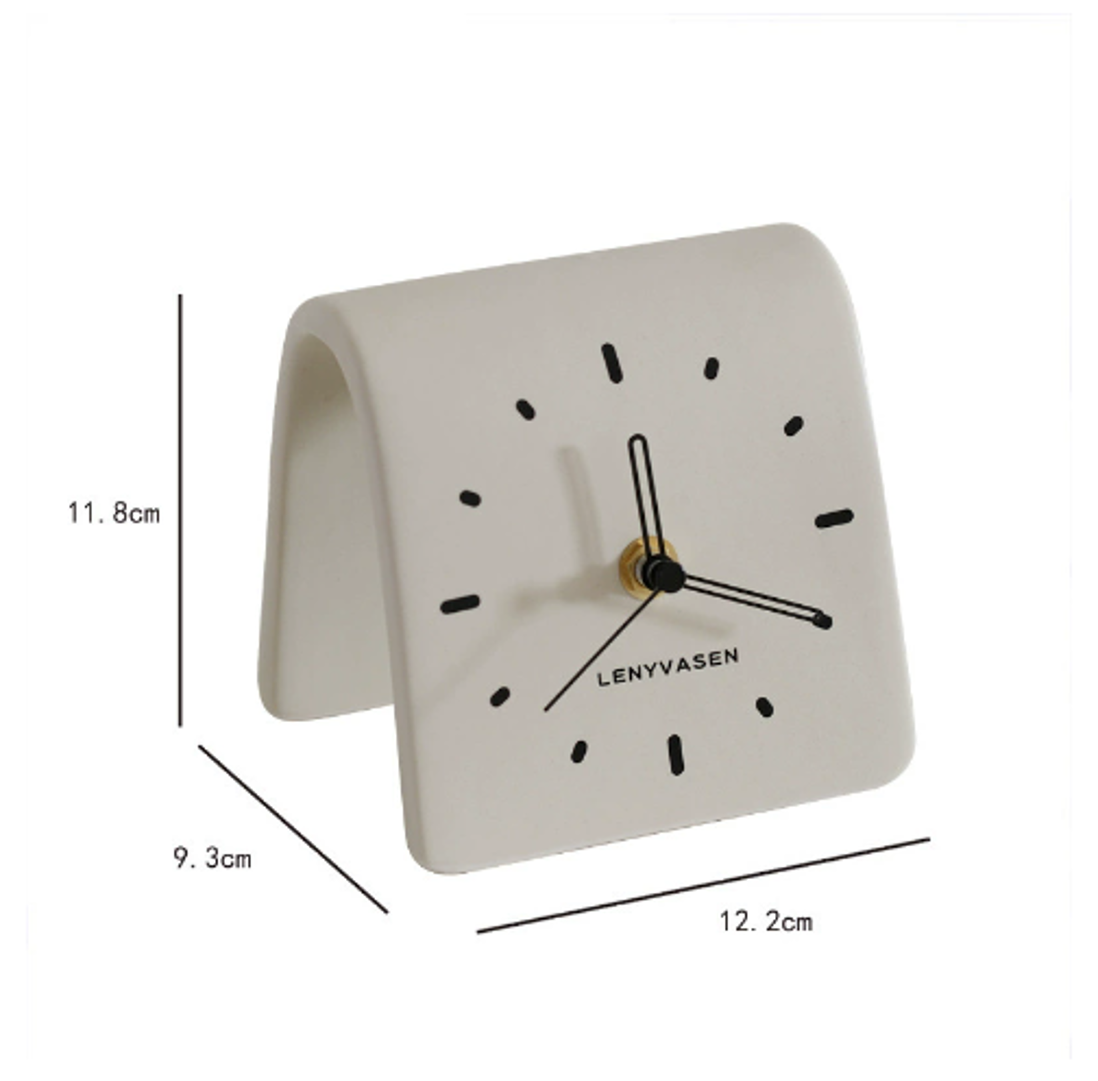 Modern Ceramic Desk Clock Silent Table Clock For Bedroom Living Room Office Home Decor 3