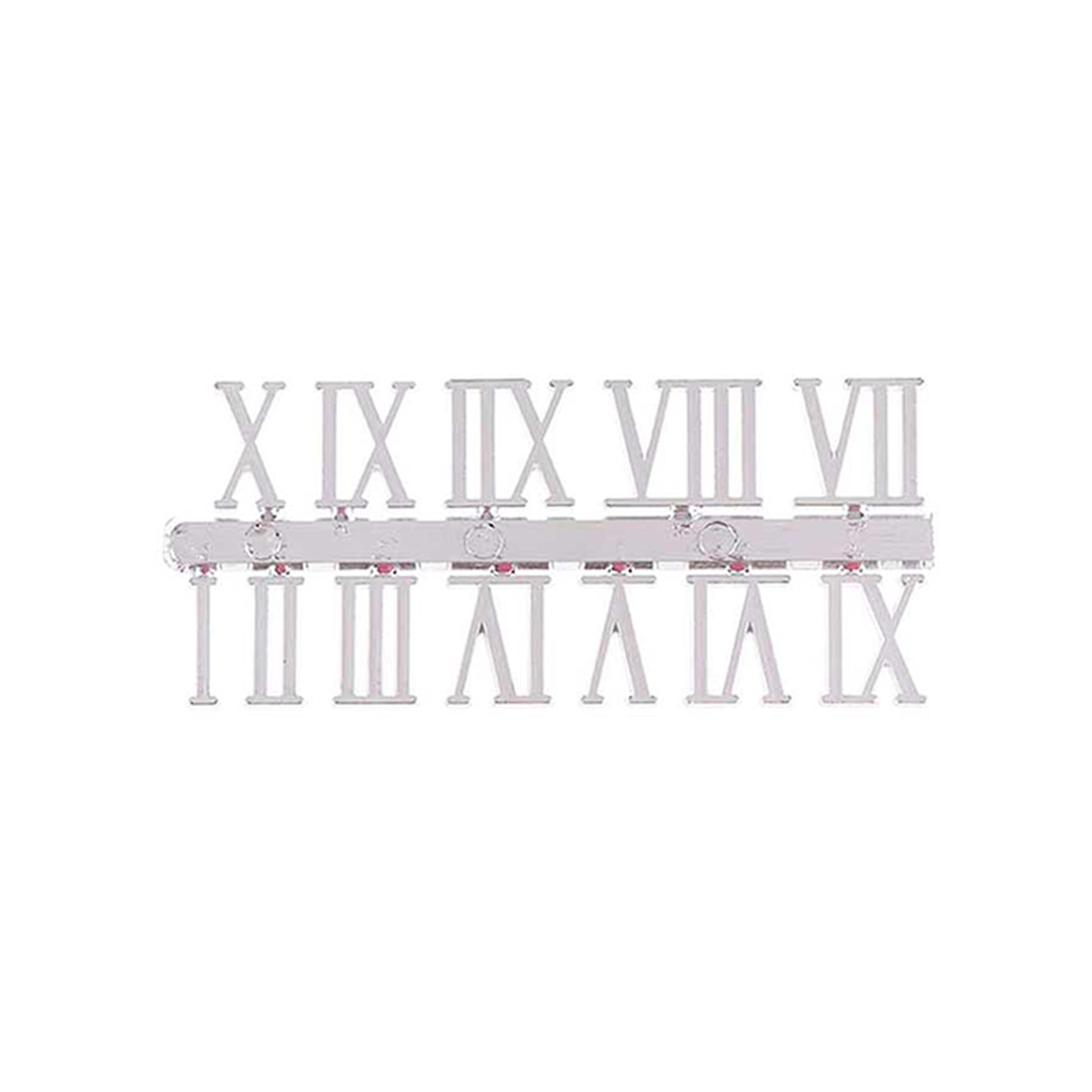 DIY Wall Clock Sticker Kit With Silent Quartz Movement Modern Wall Clock Arabic And Roman Numerals 1