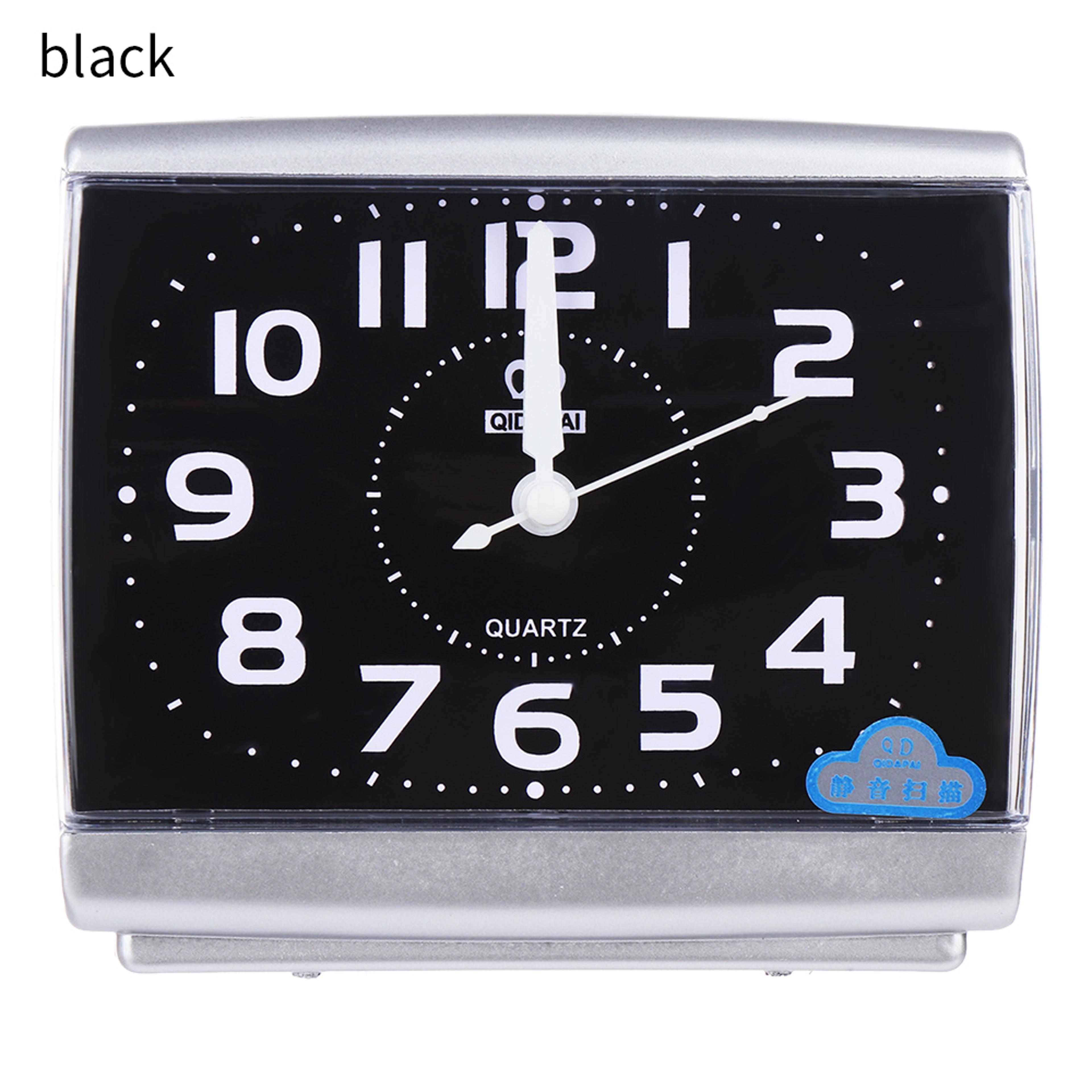 Large Number Quartz Alarm Clock Silent Bedside Alarm Clock For Bedroom Desk And Home Decor 1