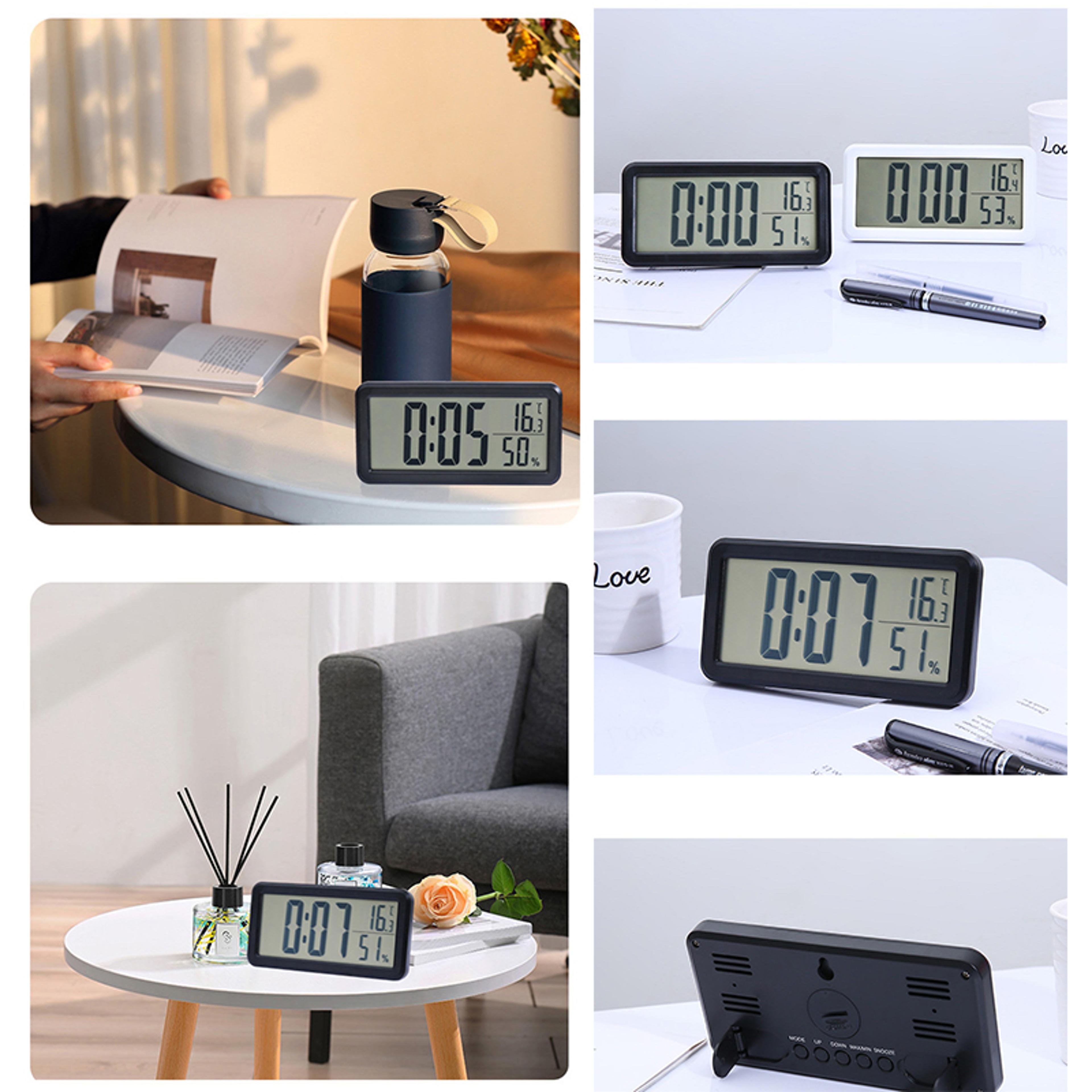 Slim Nordic Digital Alarm Clock With Large LED Display Battery Powered Modern Desk Clock For Home A 6