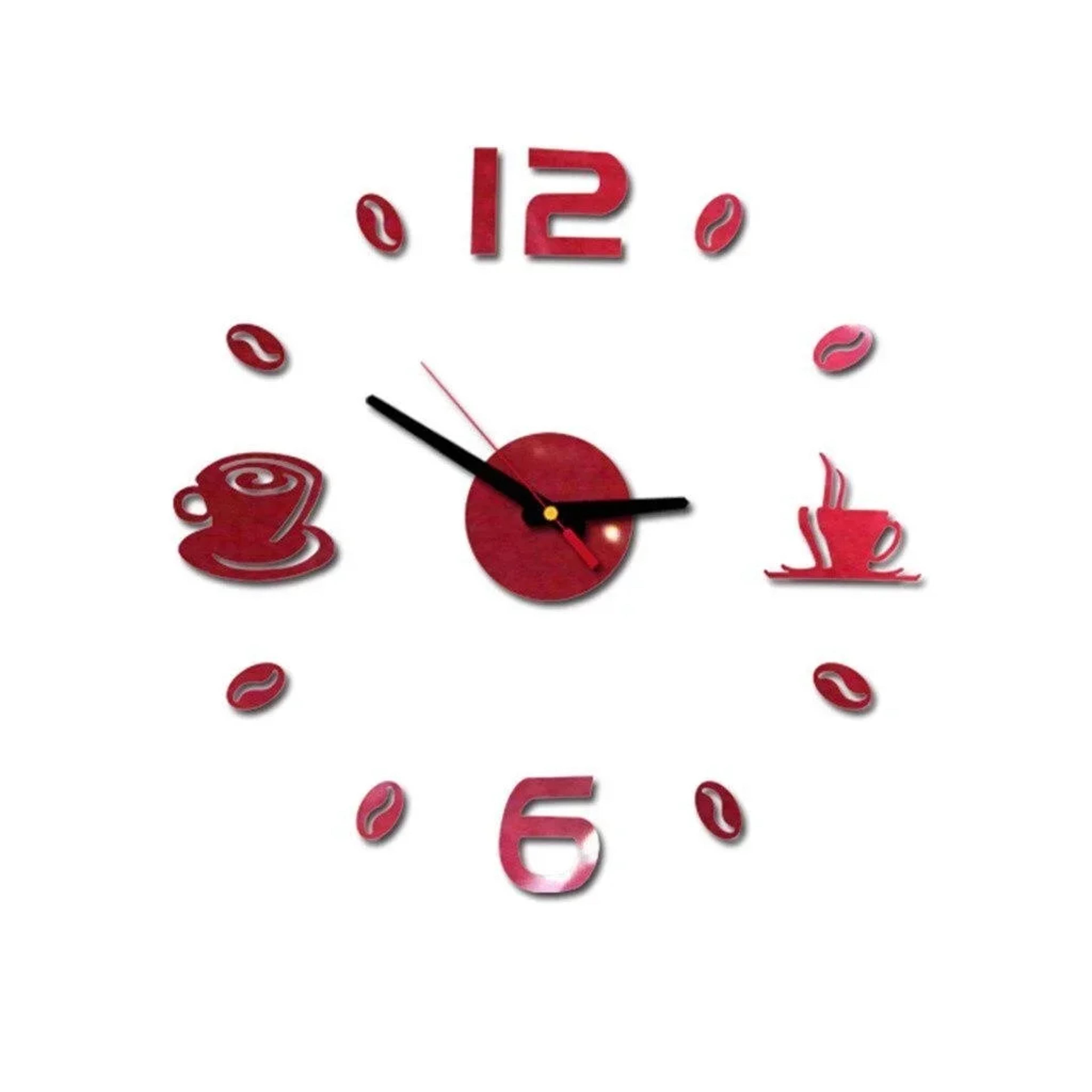 DIY Digital Wall Clock Modern Home Decor Large Wall Clock Sticker For Kitchen Living Room 1