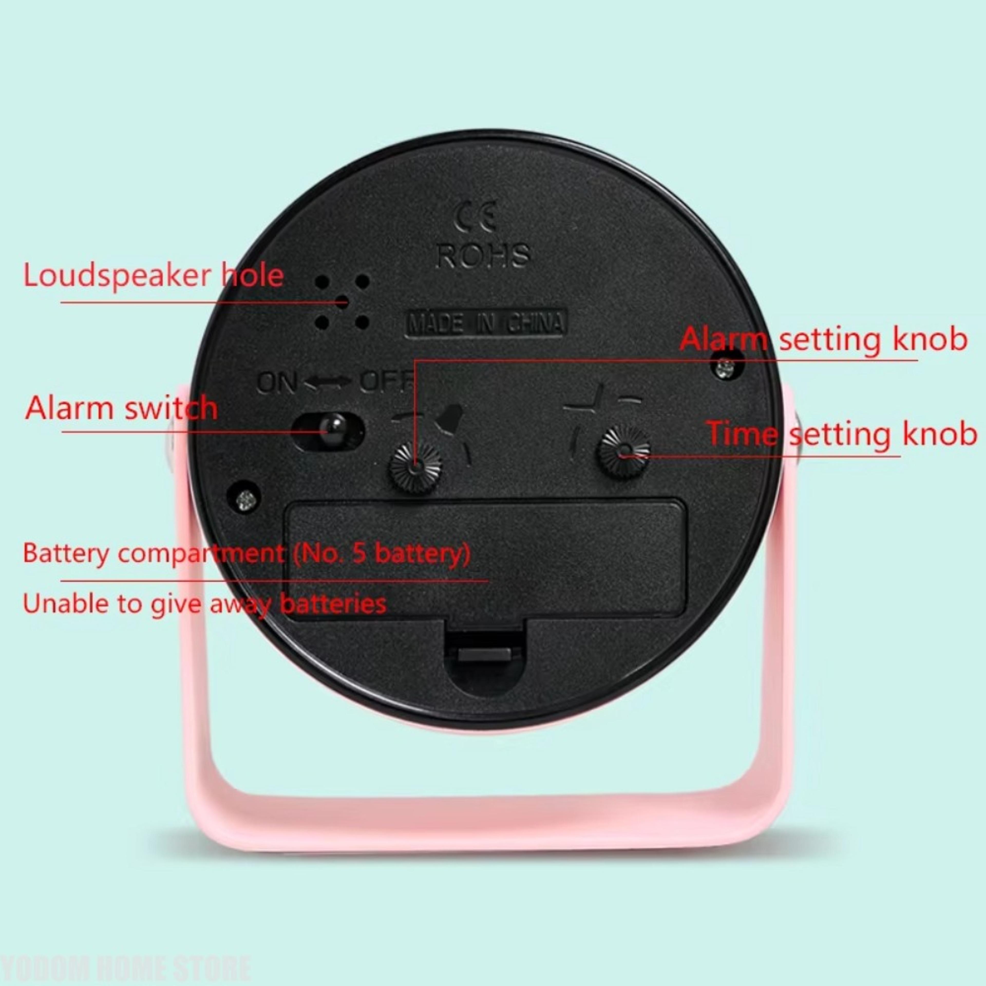 Silent Alarm Clock Mini Desk Clock Minimalist Quartz Bedside Clock For Bedroom Office Study 10