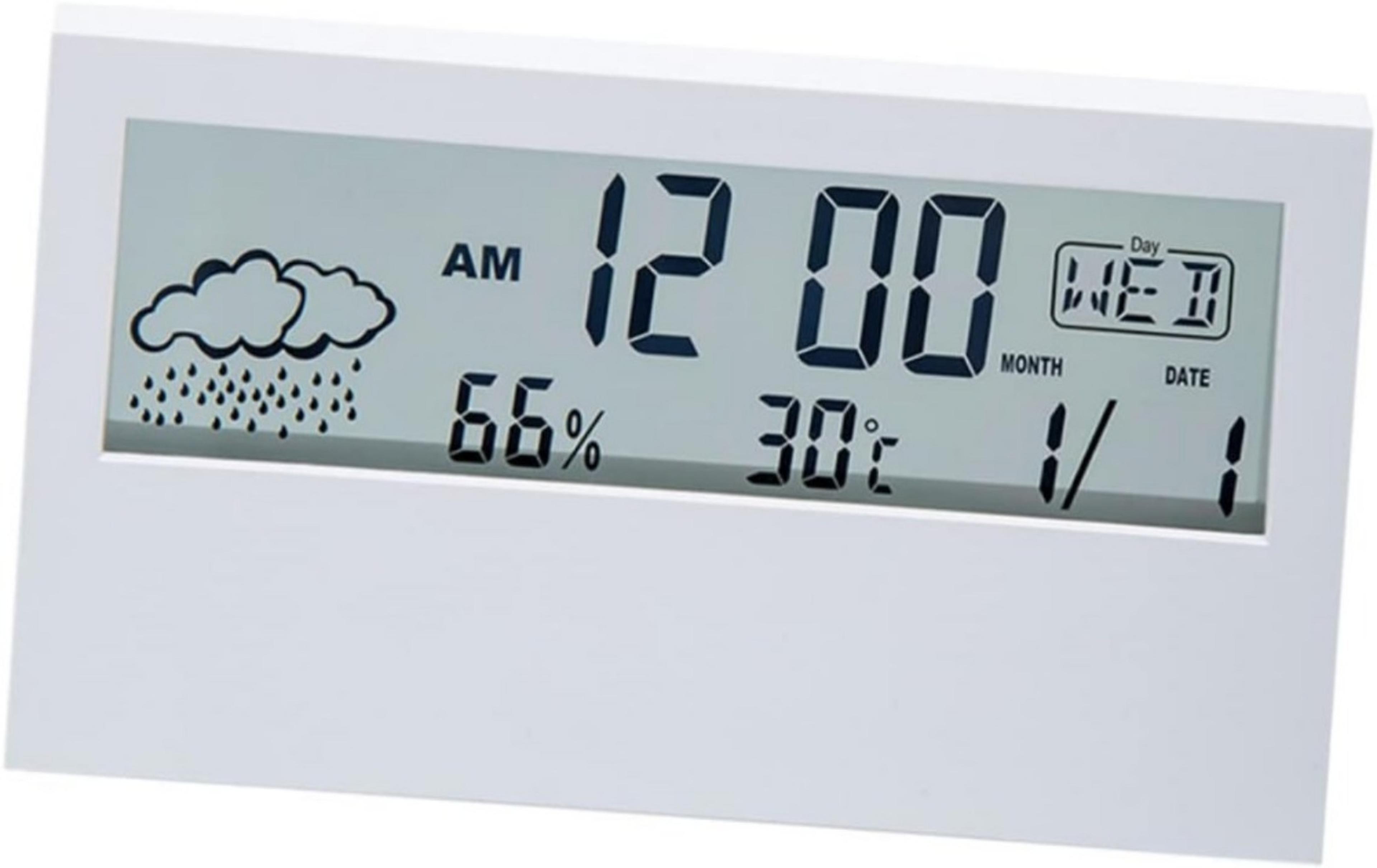 Smart Digital Hygrometer Indoor Thermometer Clock With Humidity Meter And Electronic Display For Ho 3