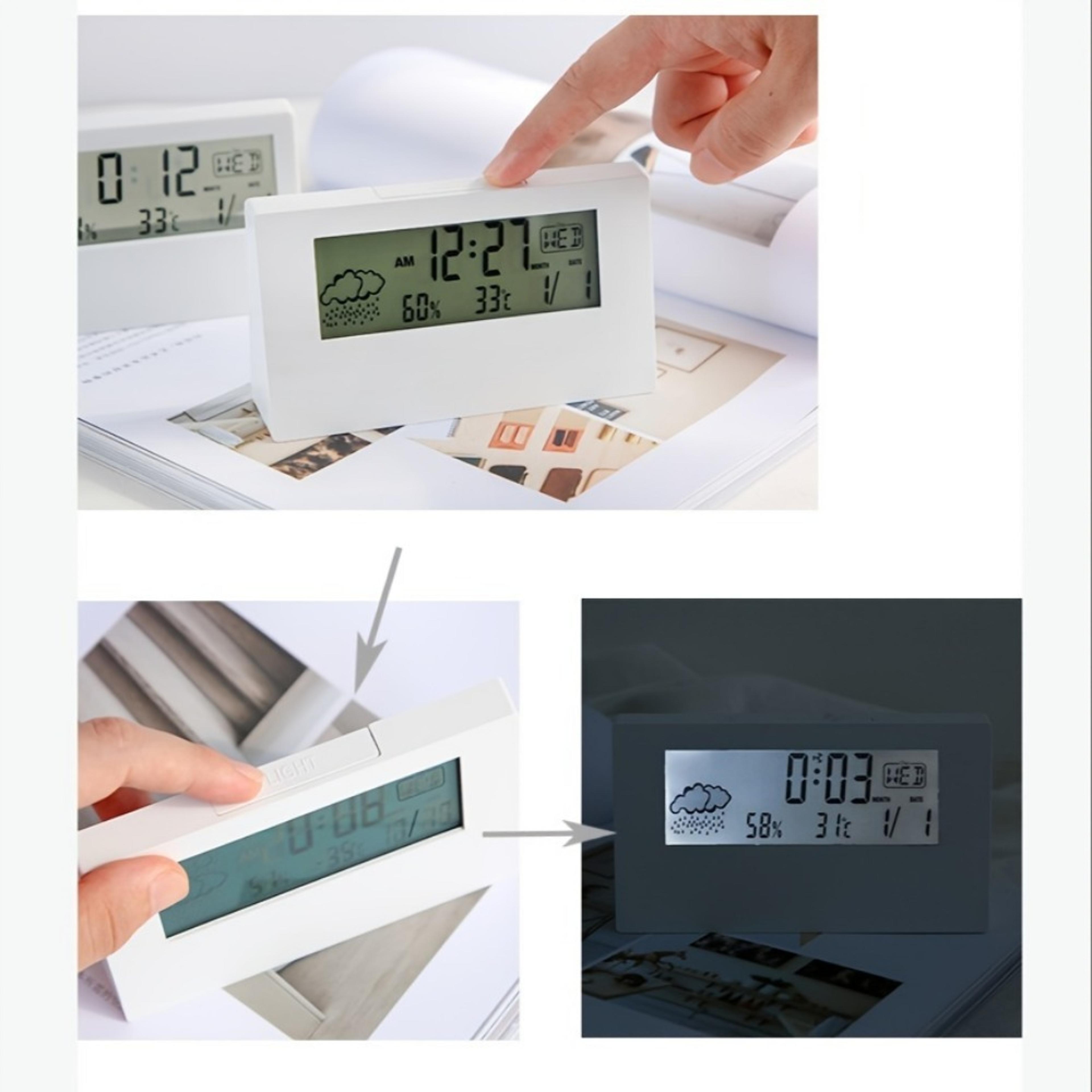 Smart Digital Hygrometer Indoor Thermometer Clock With Humidity Meter And Electronic Display For Ho 6