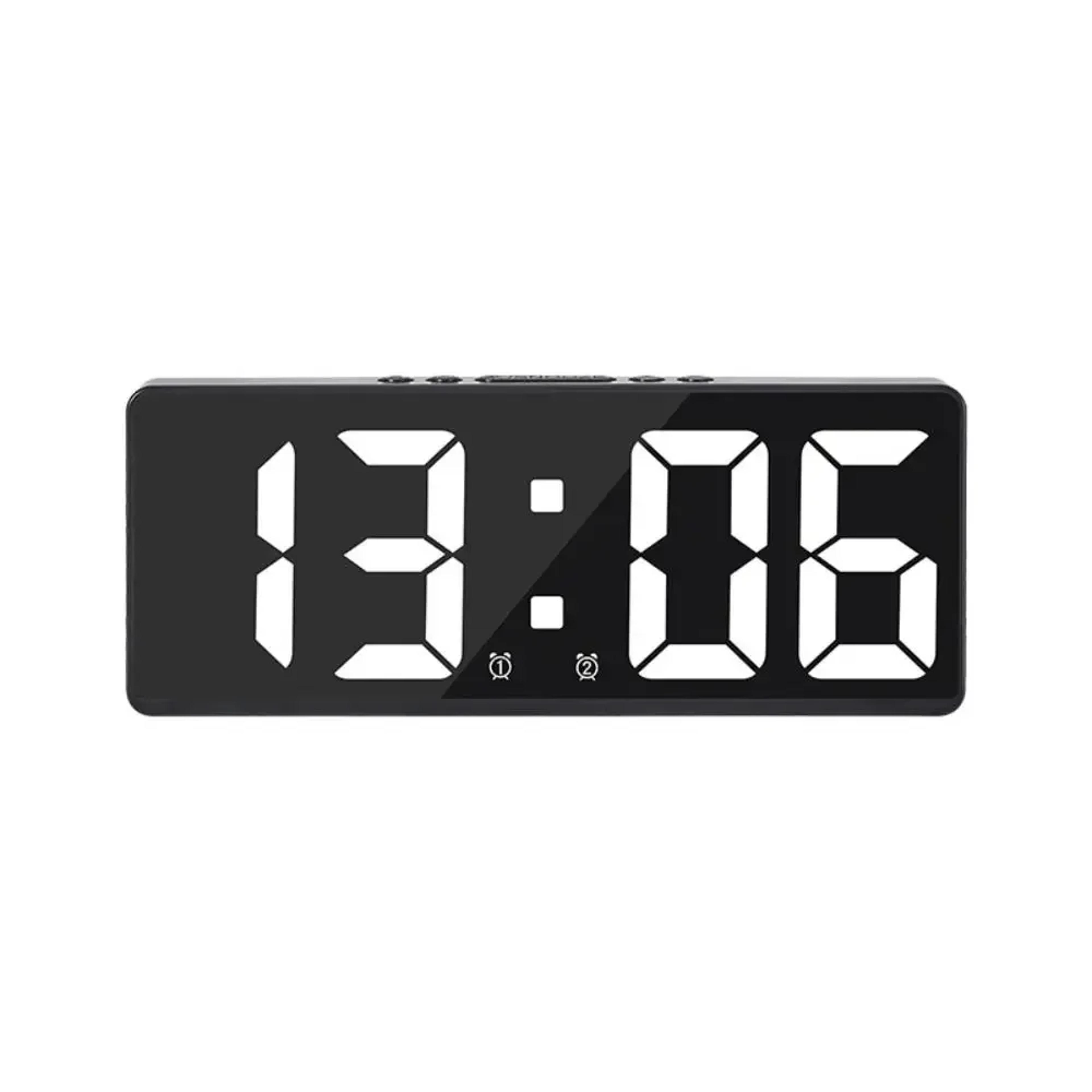Luminous LED Digital Clock With Large Display Night Light Temperature Calendar And Alarm 1