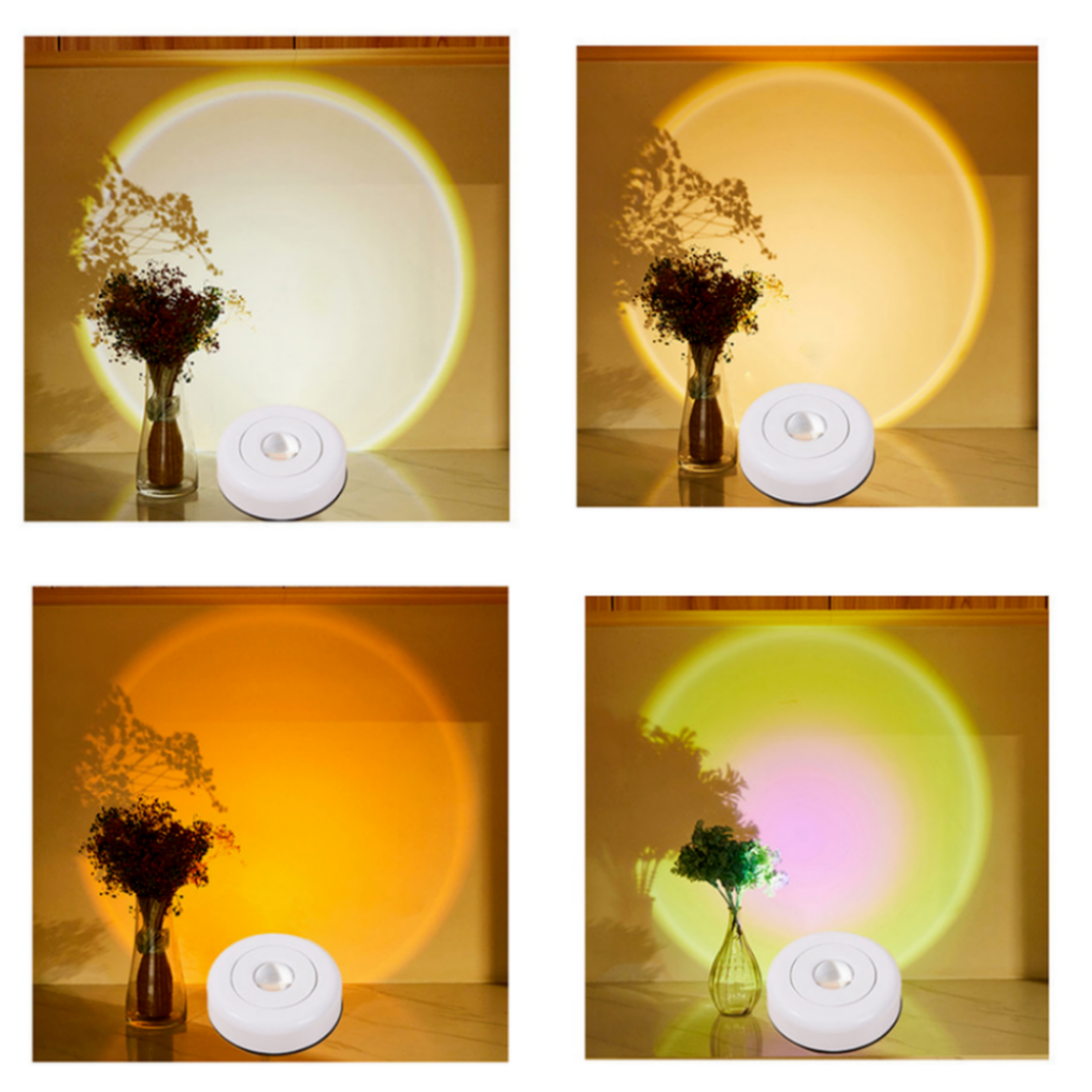 Glow Battery Powered Night Light Touch LED Stick On Cabinet Lights 7