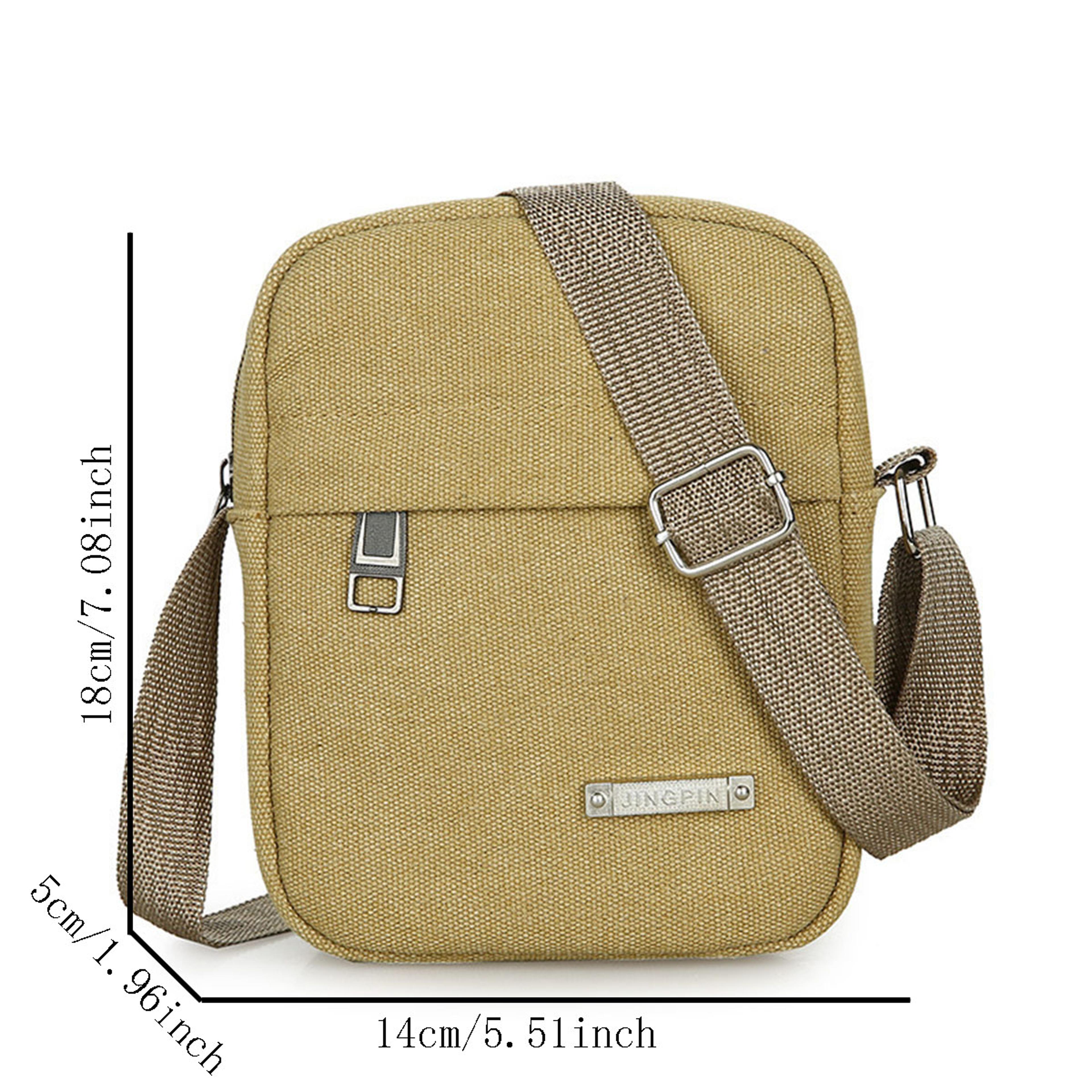 Men Canvas Crossbody Bag And Phone Pouch 6