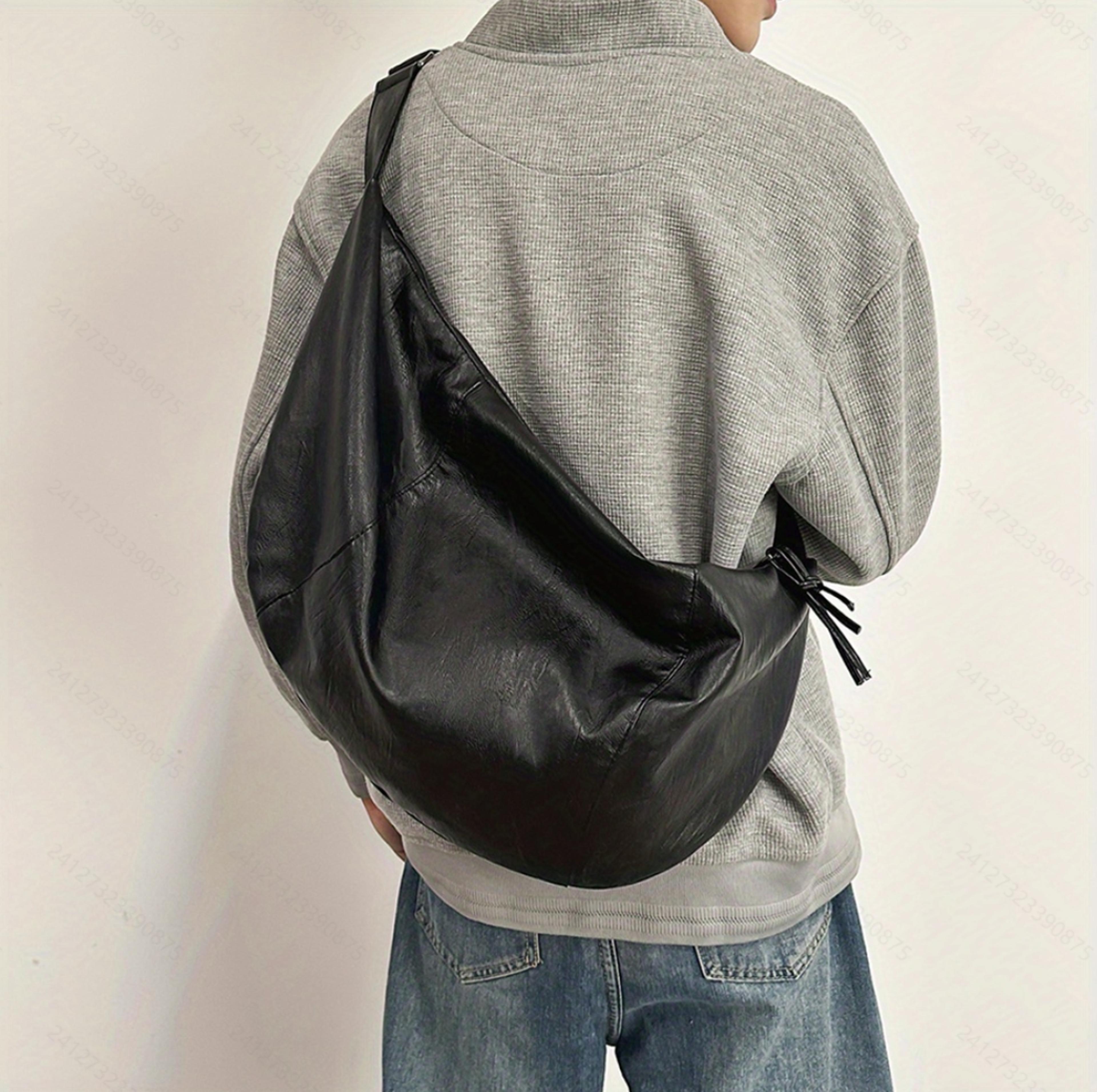 large capacity men crossbody bag and lightweight sling bag