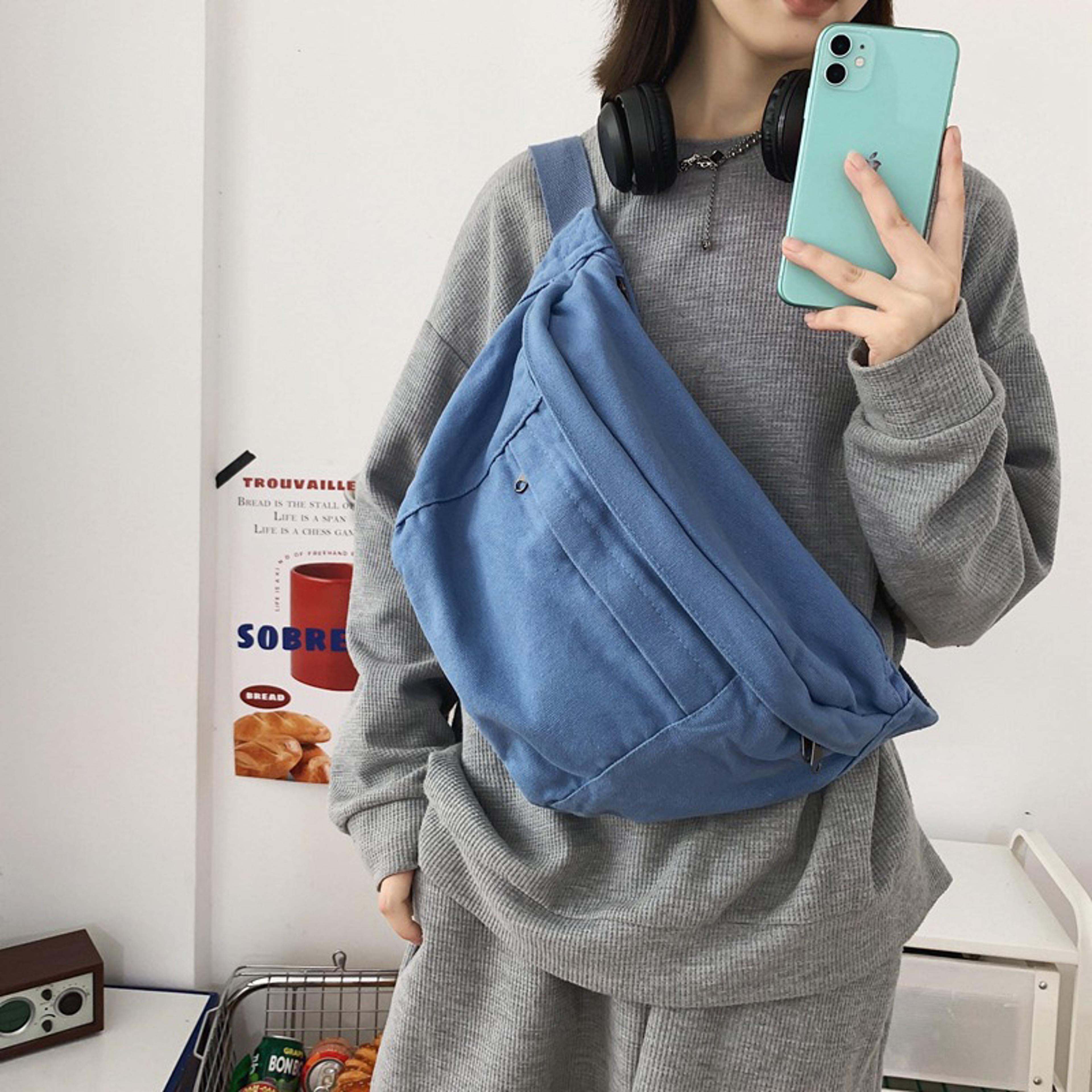 Large Capacity Canvas Belt Bag And Unisex Crossbody Chest Pack 12