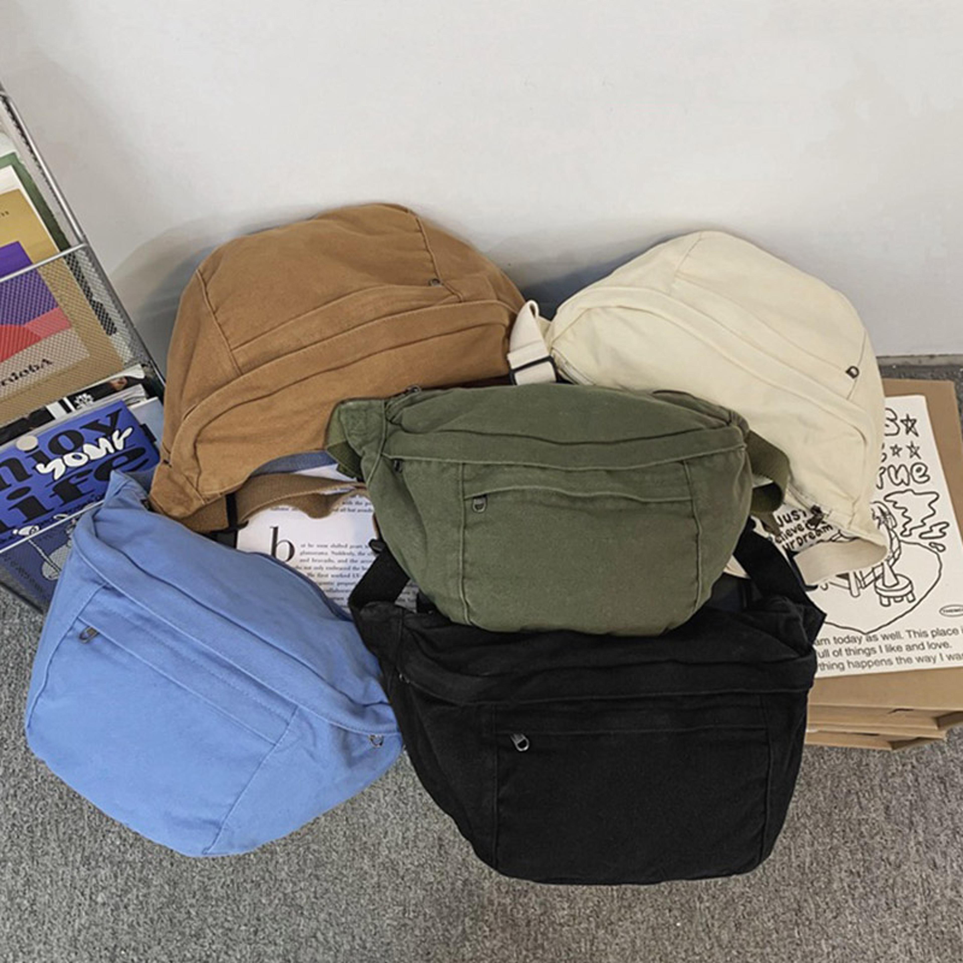 Large Capacity Canvas Belt Bag And Unisex Crossbody Chest Pack 14