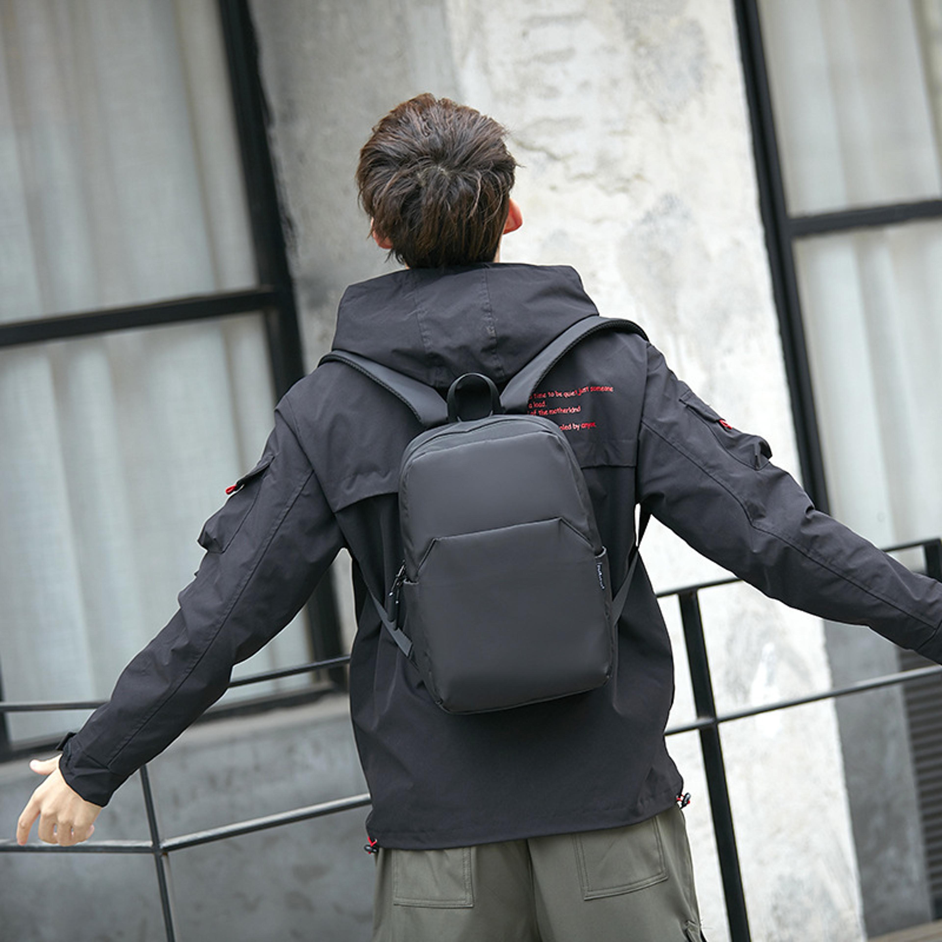 Compact Waterproof Canvas Backpack For Men Japanese Style Travel Daypack 1