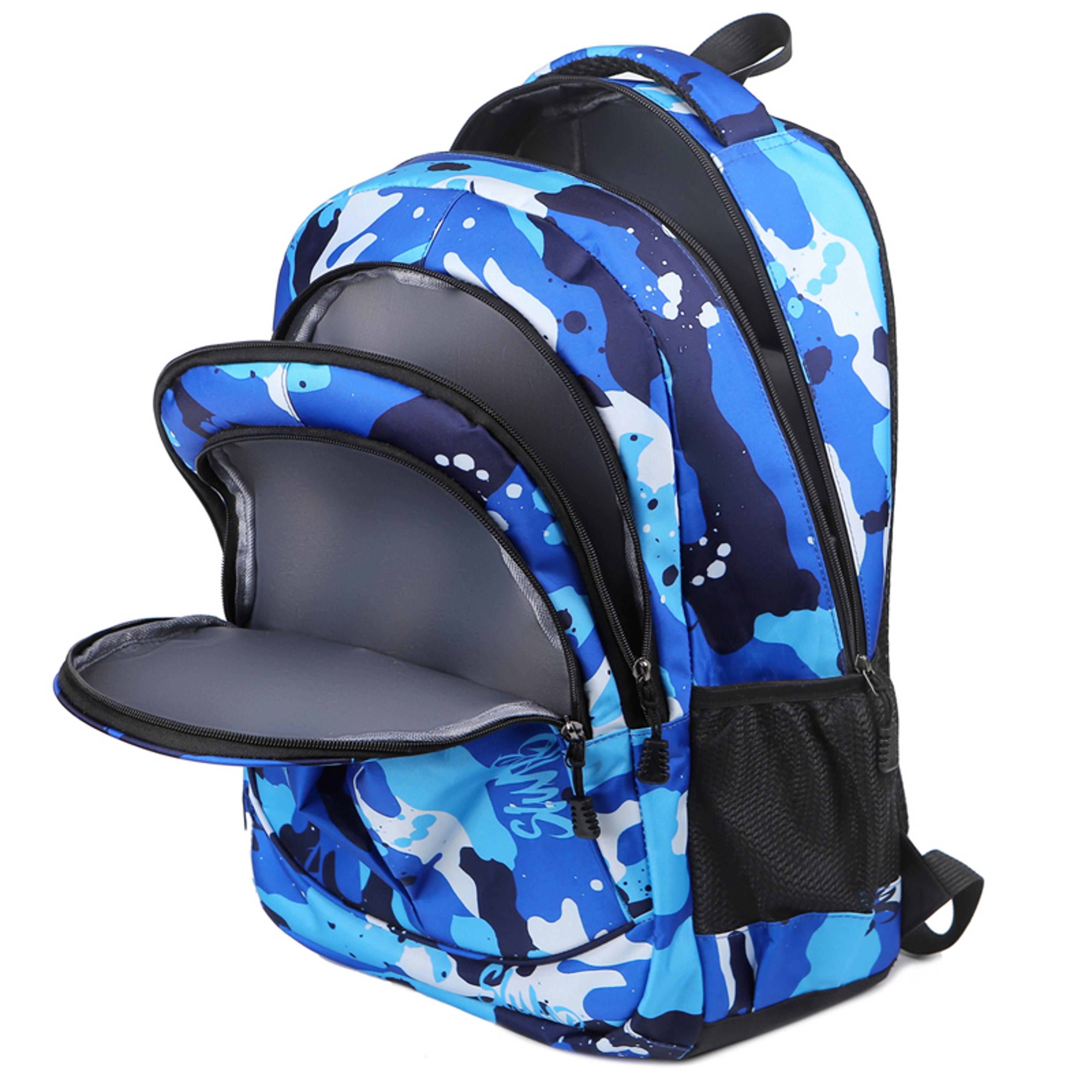 Large Capacity Lightweight Nylon Laptop Backpack For Men 11