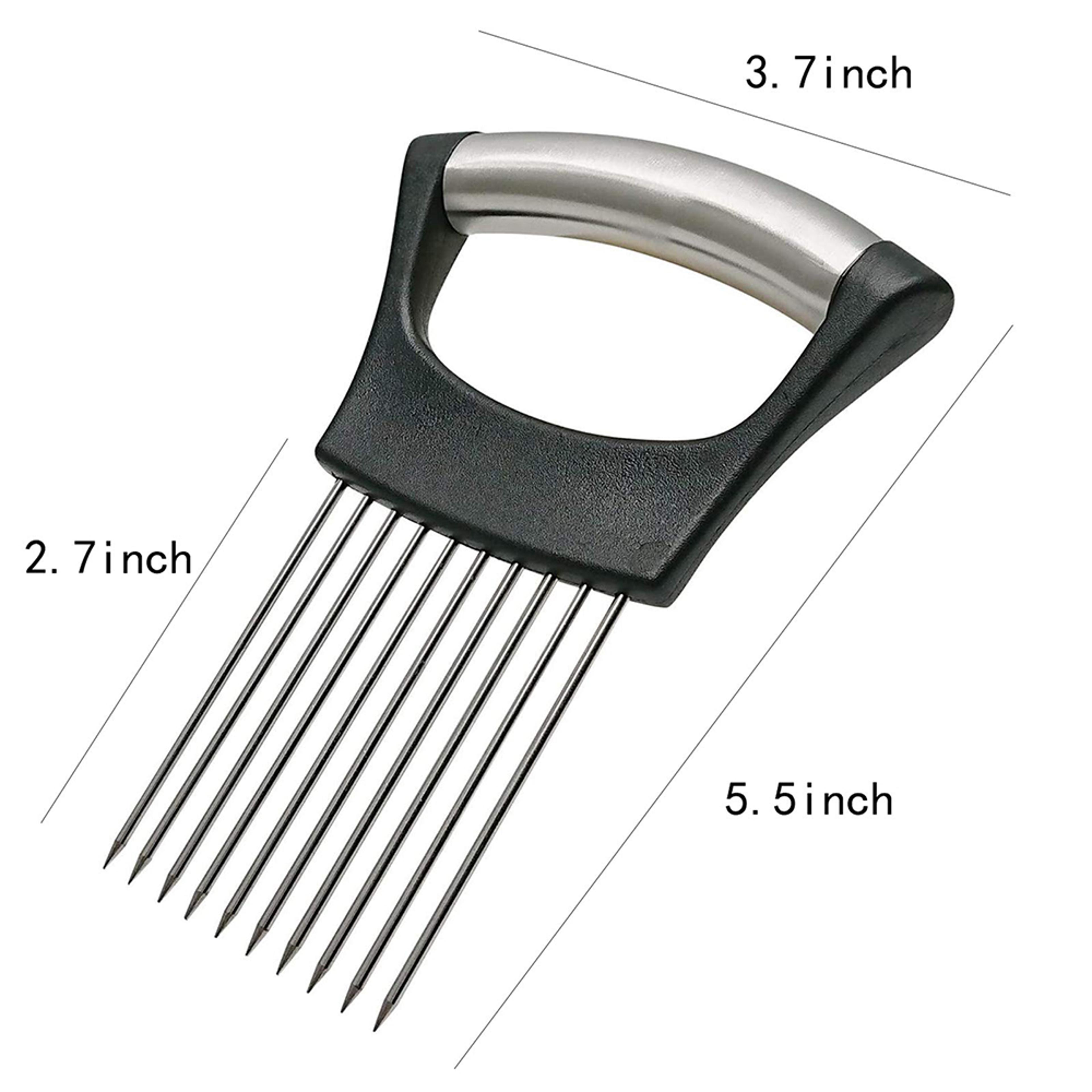 Precision Onion Holder Slicer And Stainless Steel Vegetable Slicing Guide 5