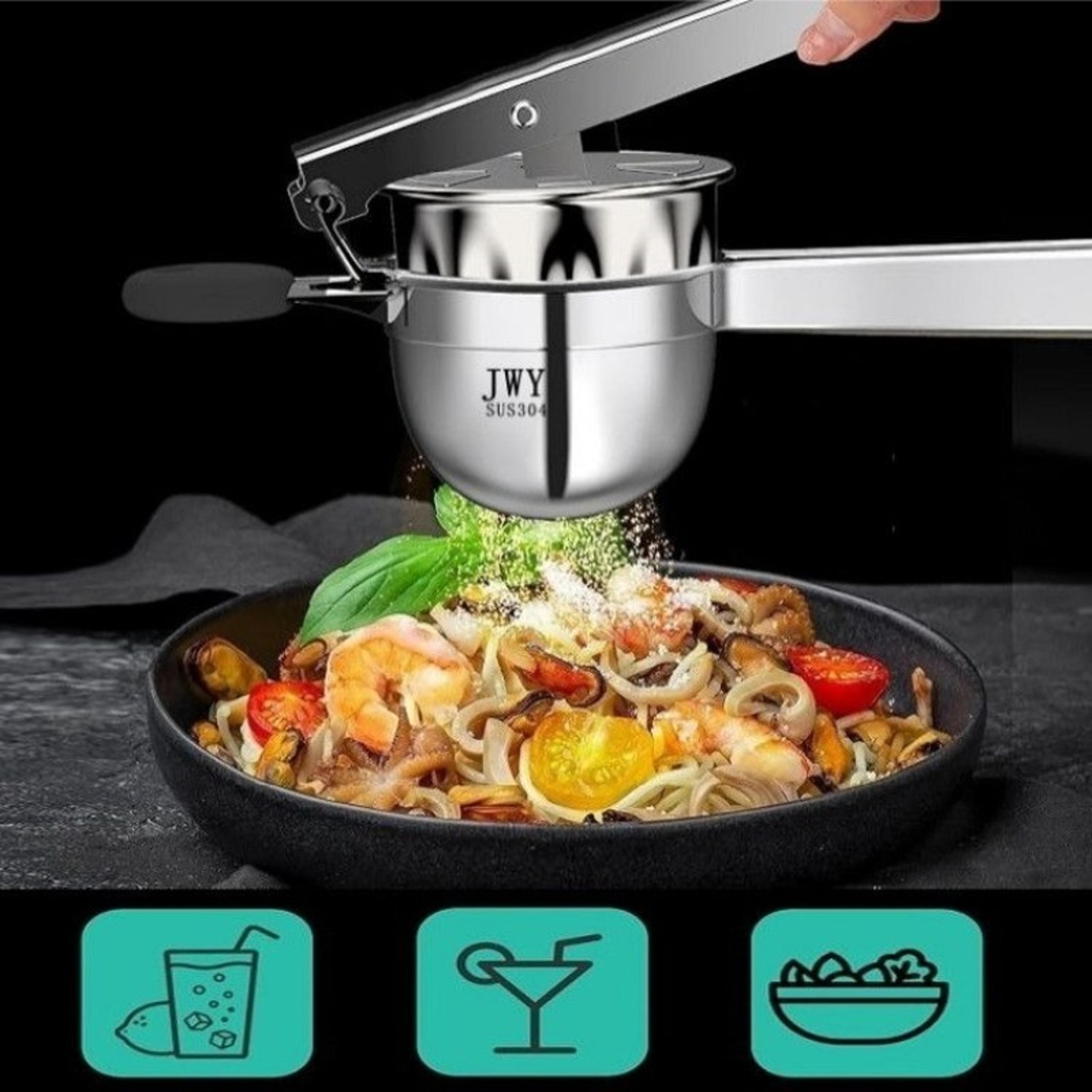 FreshPress Manual Citrus Juicer Stainless Steel Lemon And Orange Hand Press 10