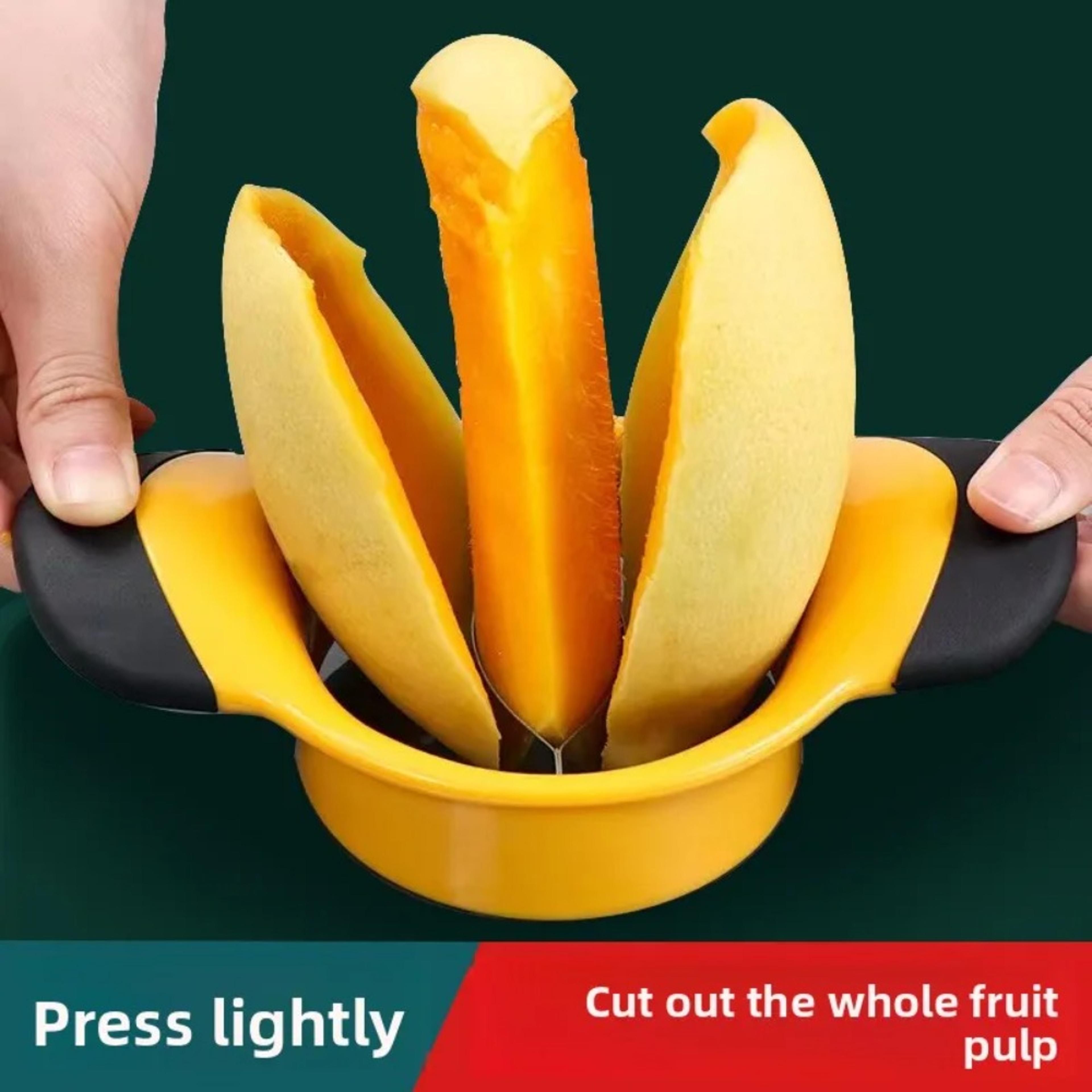 Easy Grip Stainless Steel Mango Slicer And Pit Remover 3