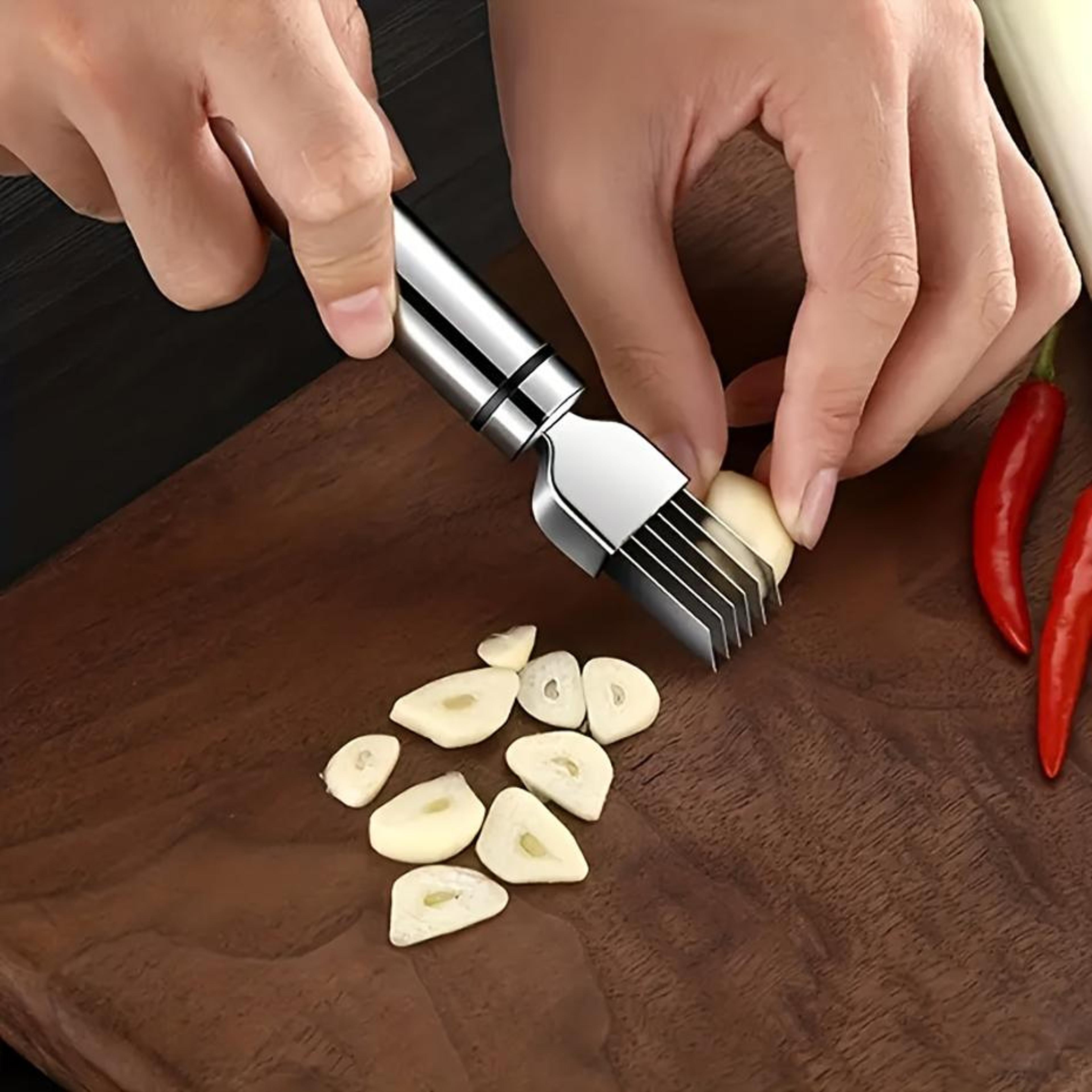 Stainless Steel Green Onion Shredder And Garlic Cutter 5