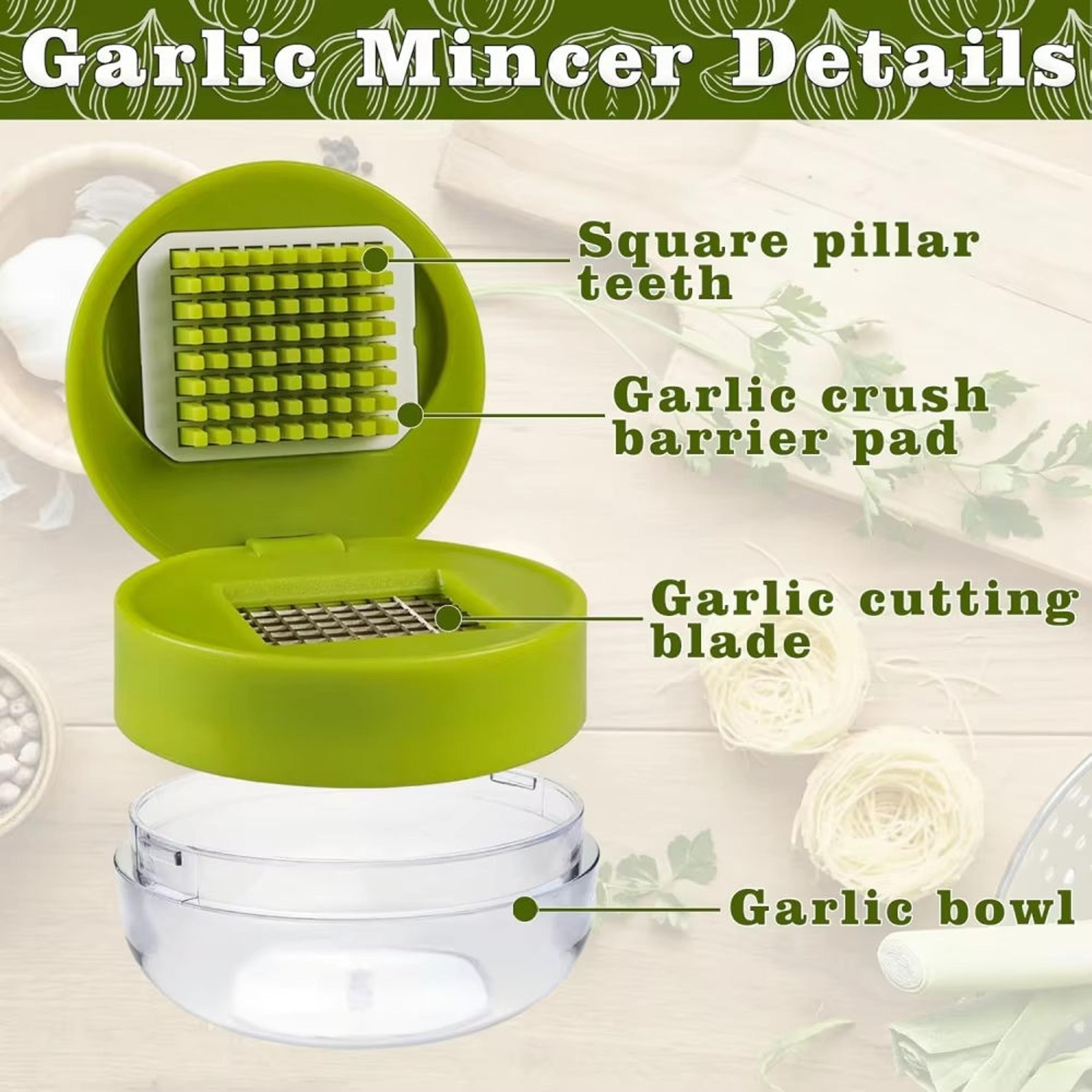 Effortless Mini Garlic Press And Handheld Garlic Crusher 4