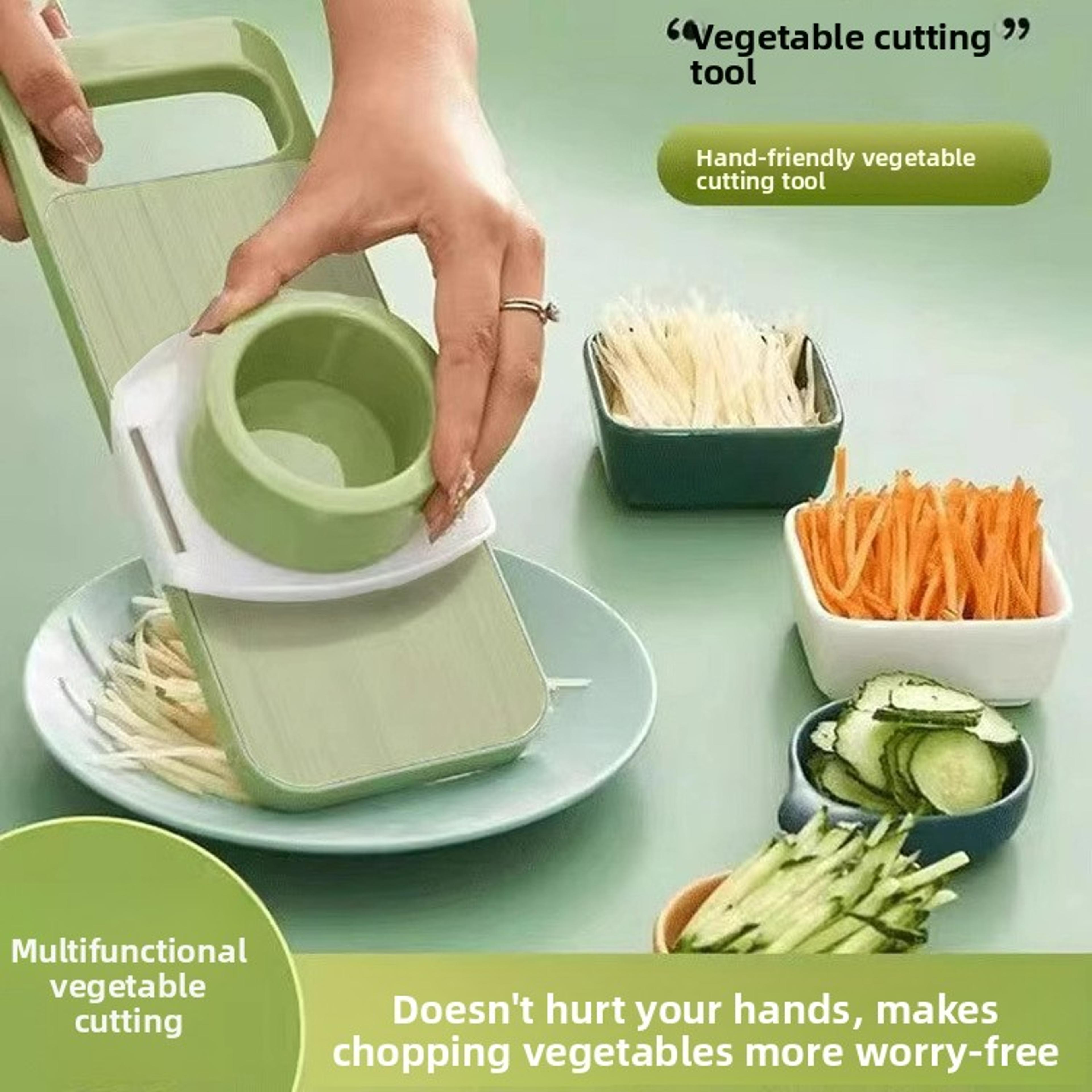 Multifunctional Vegetable Slicer And Kitchen Shredder With Hand Guard 2
