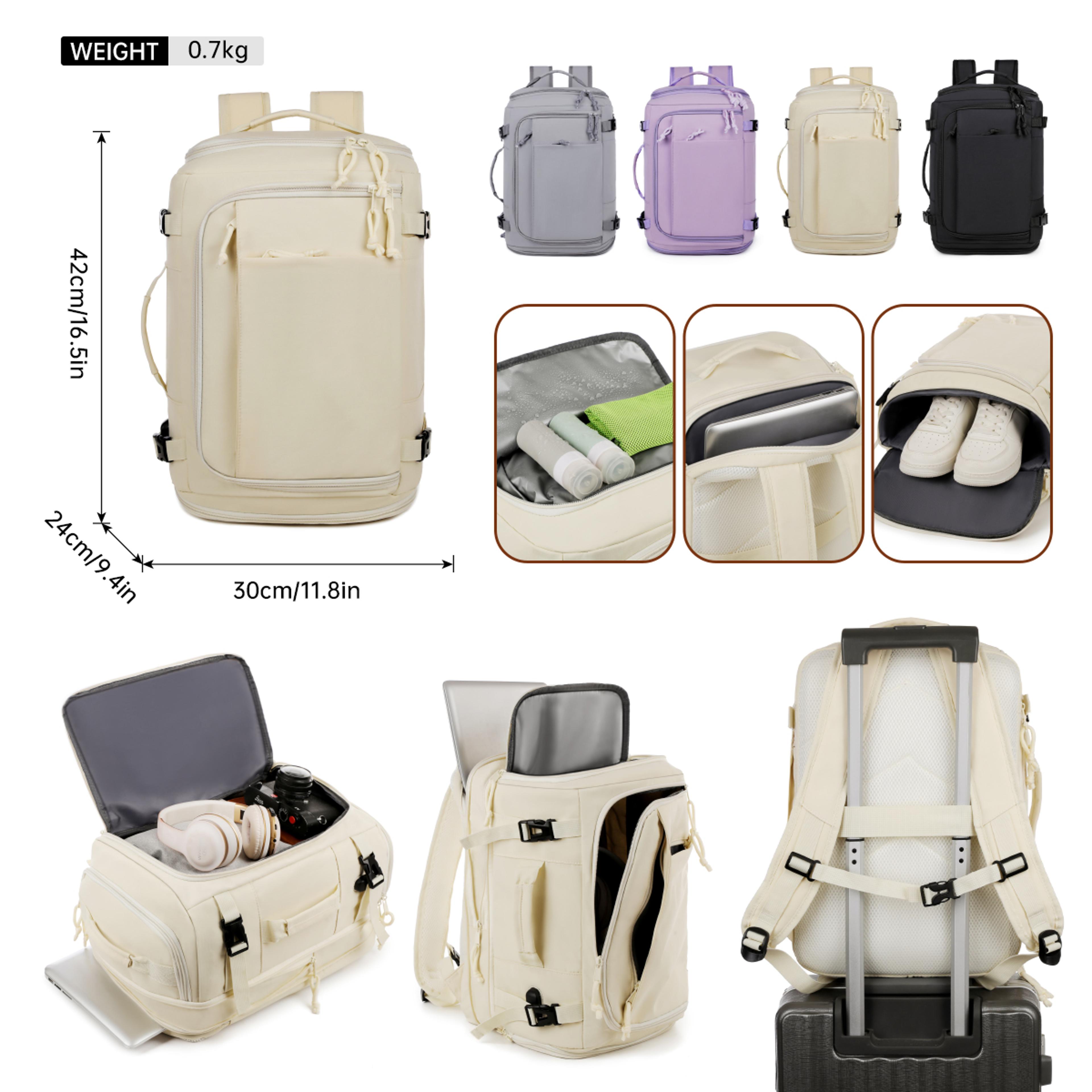Large Capacity Carry On Backpack With Shoe Compartment And Laptop Storage 7