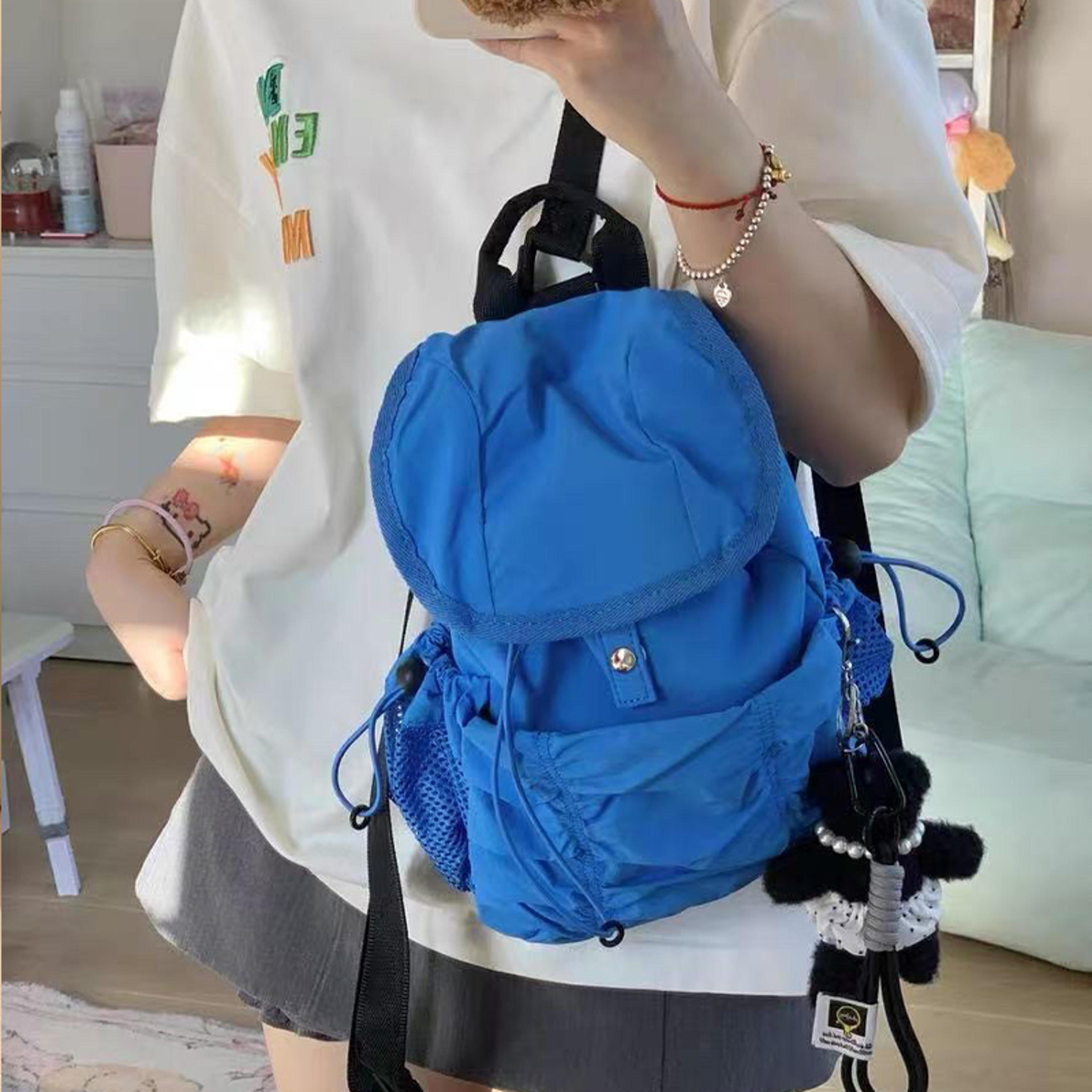 Korean Pleated Large Capacity Backpack For Women 3