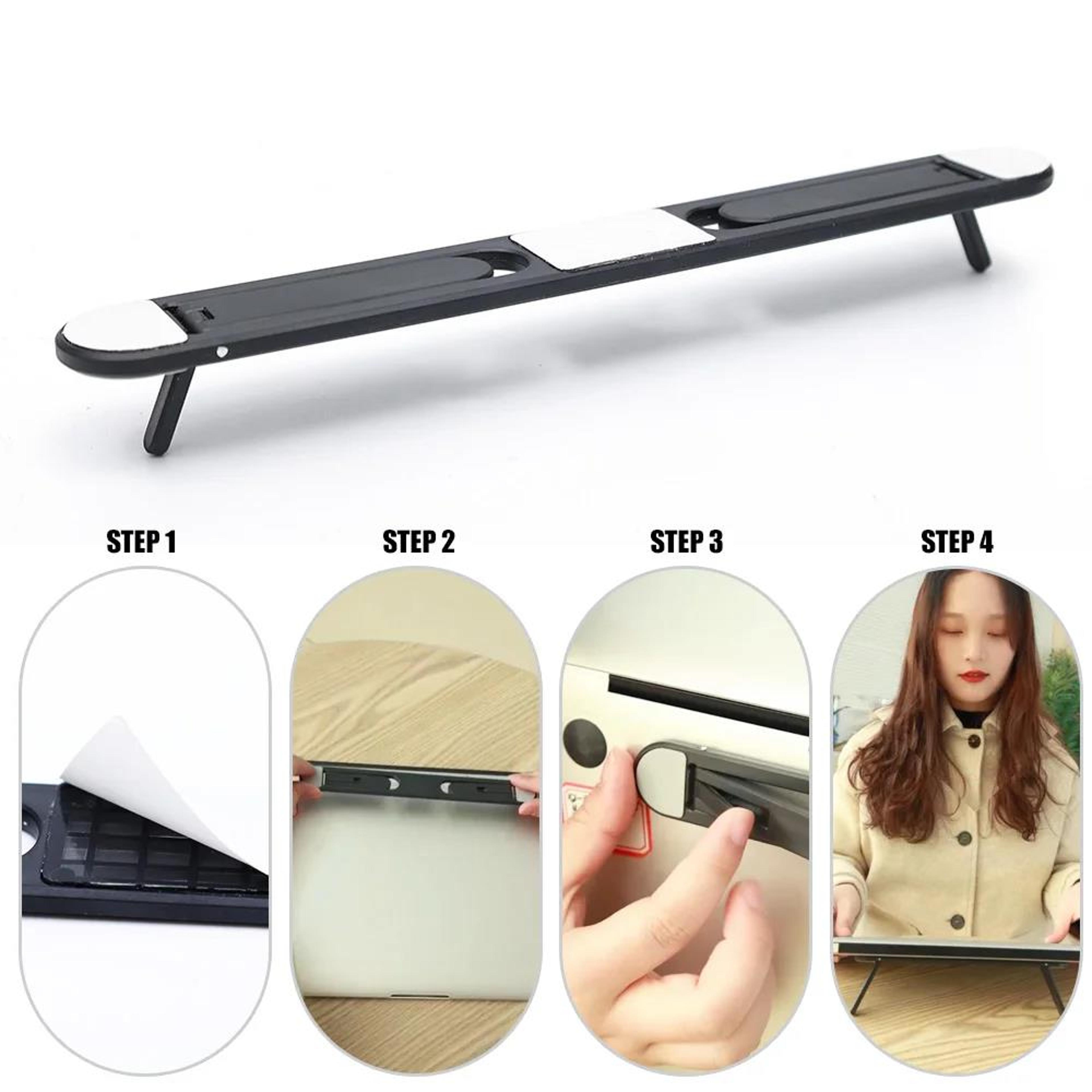 Foldable Invisible Laptop Stand Portable Ergonomic Cooling Riser 5