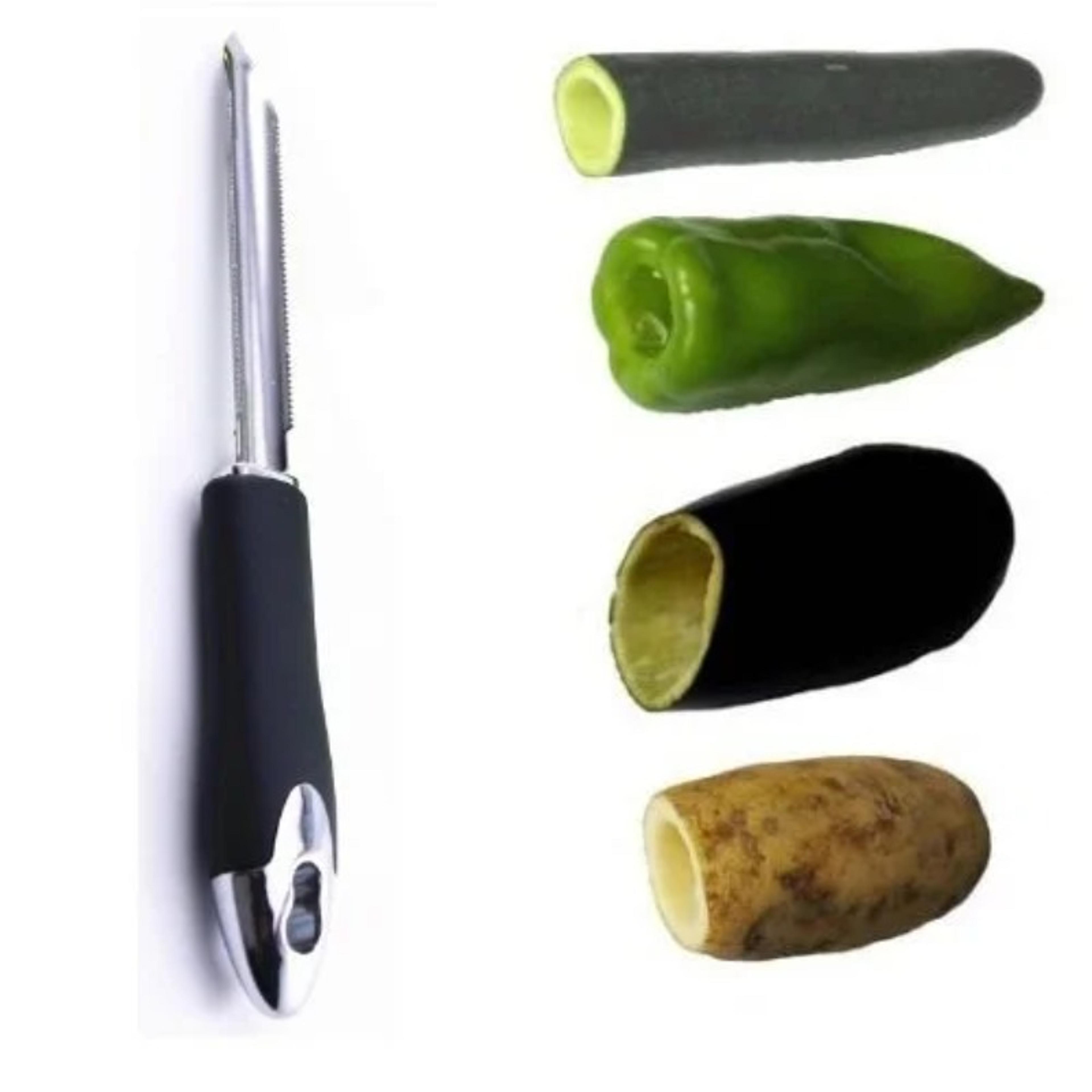 Stainless Steel Pepper Corer And Seed Remover For Fast Food Prep 3