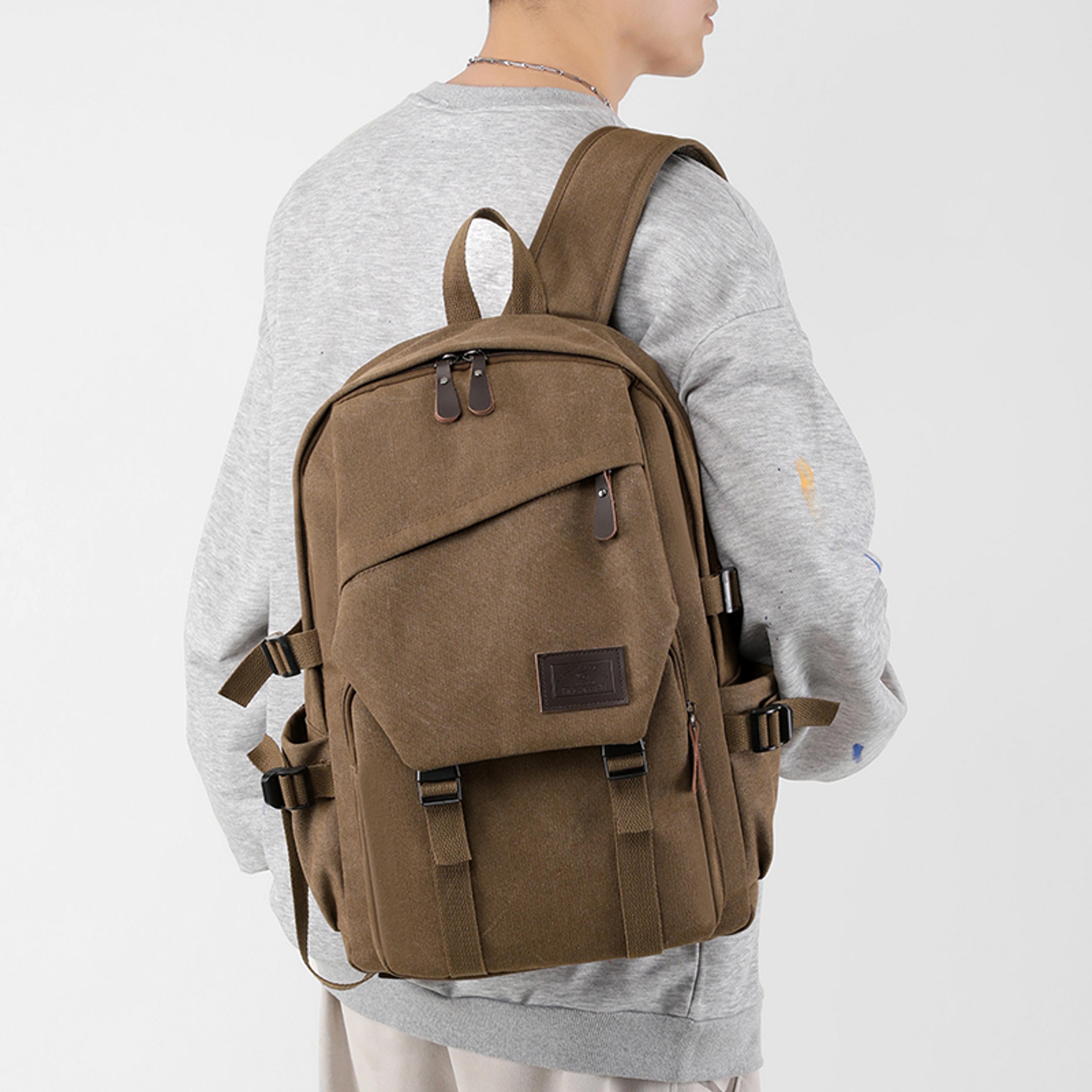Men Large Capacity Travel Backpack Multi Compartment Carry On Bag 7