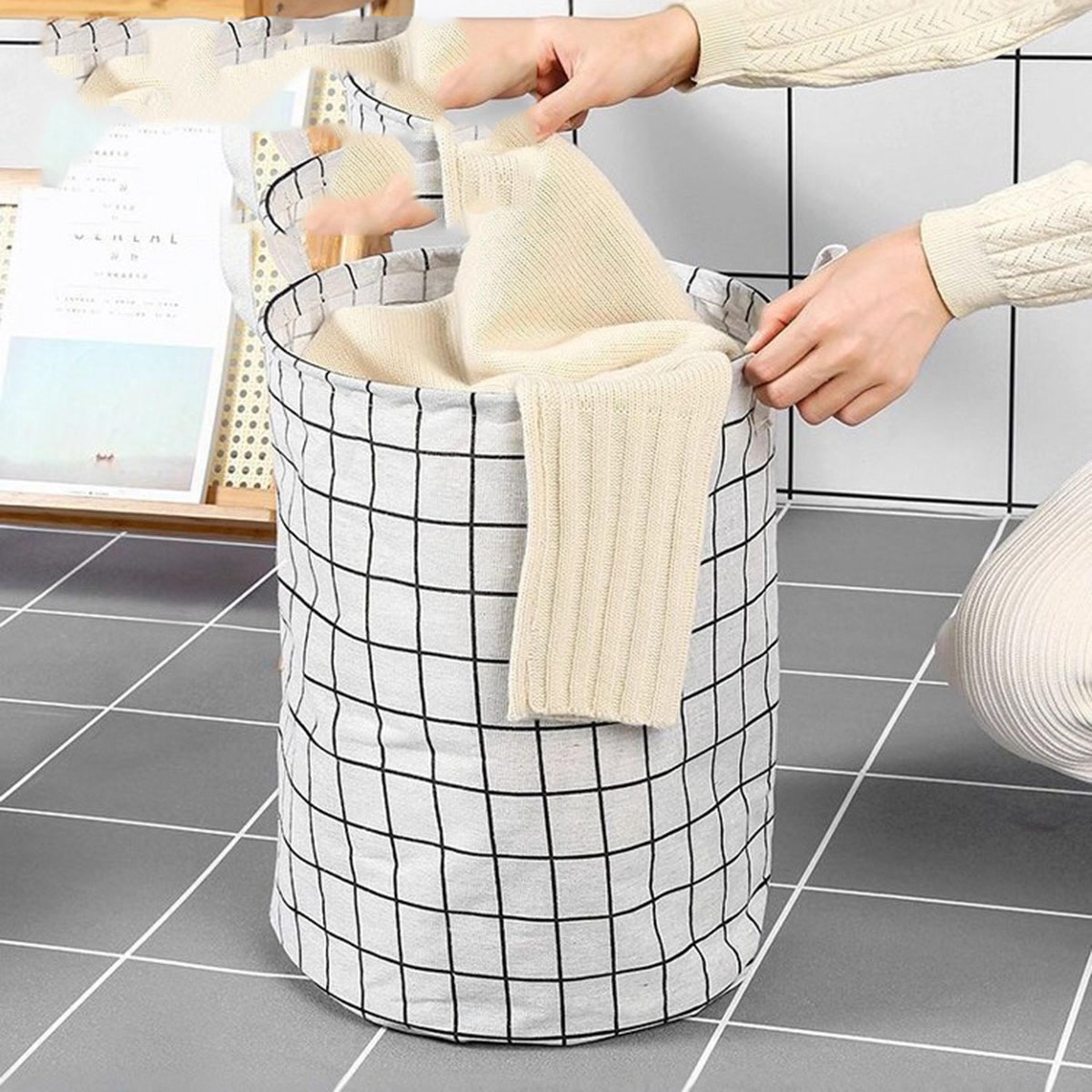 Foldable Waterproof Laundry Basket For Clothes And Toy Storage 0