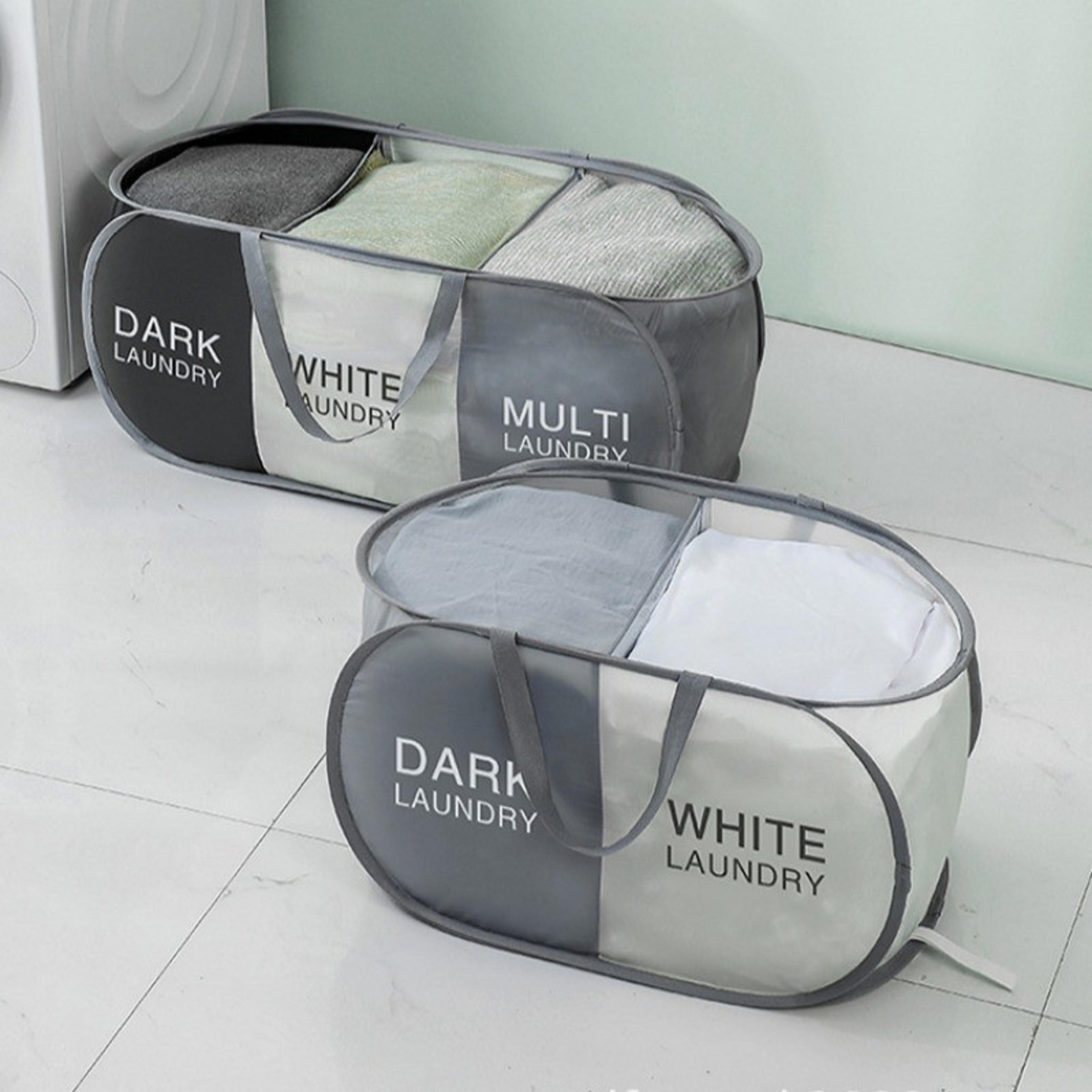 Large Collapsible Laundry Sorter Hamper With Handles For Dorm And Home 6