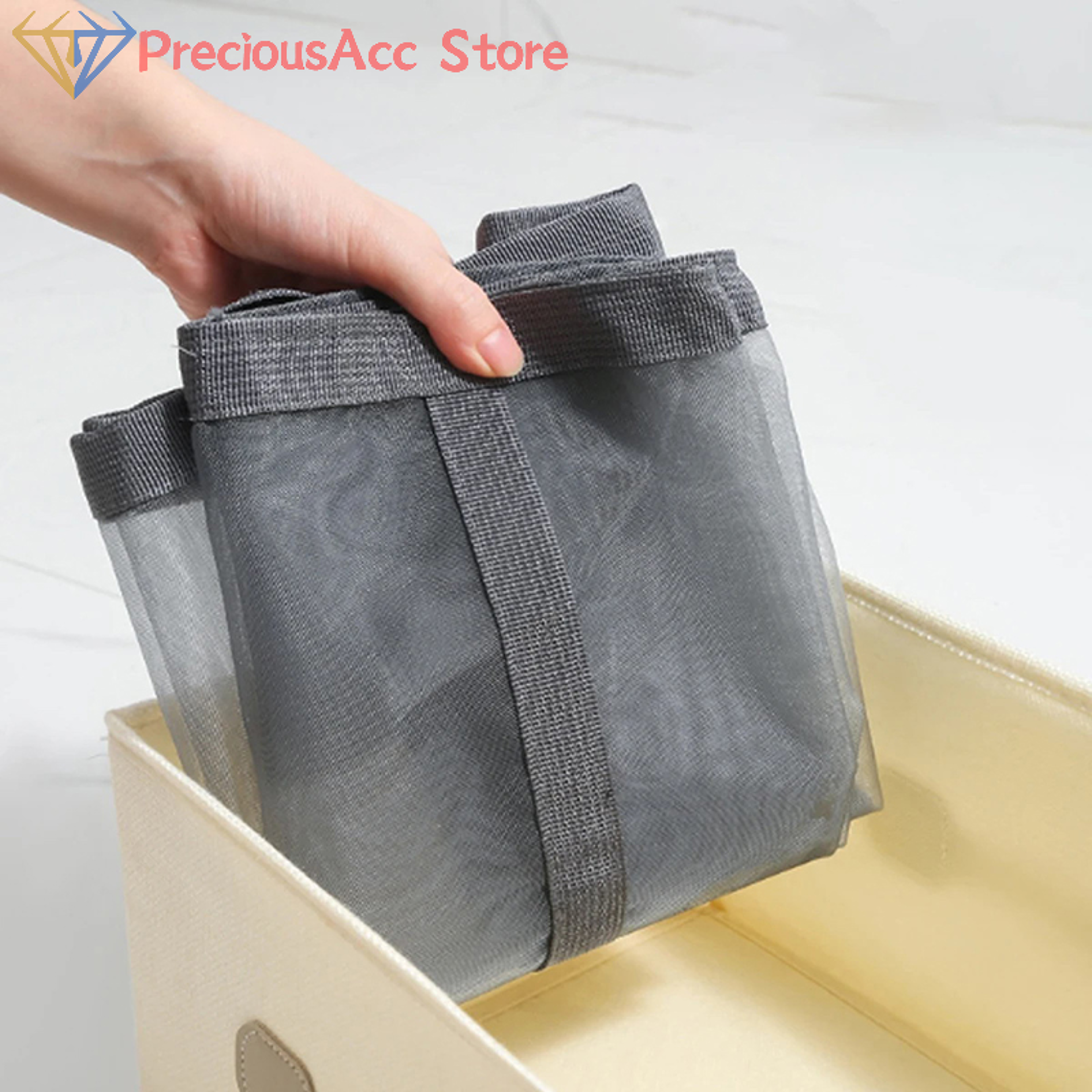 Collapsible Laundry Hamper With Reinforced Handles Foldable Clothes Basket 6