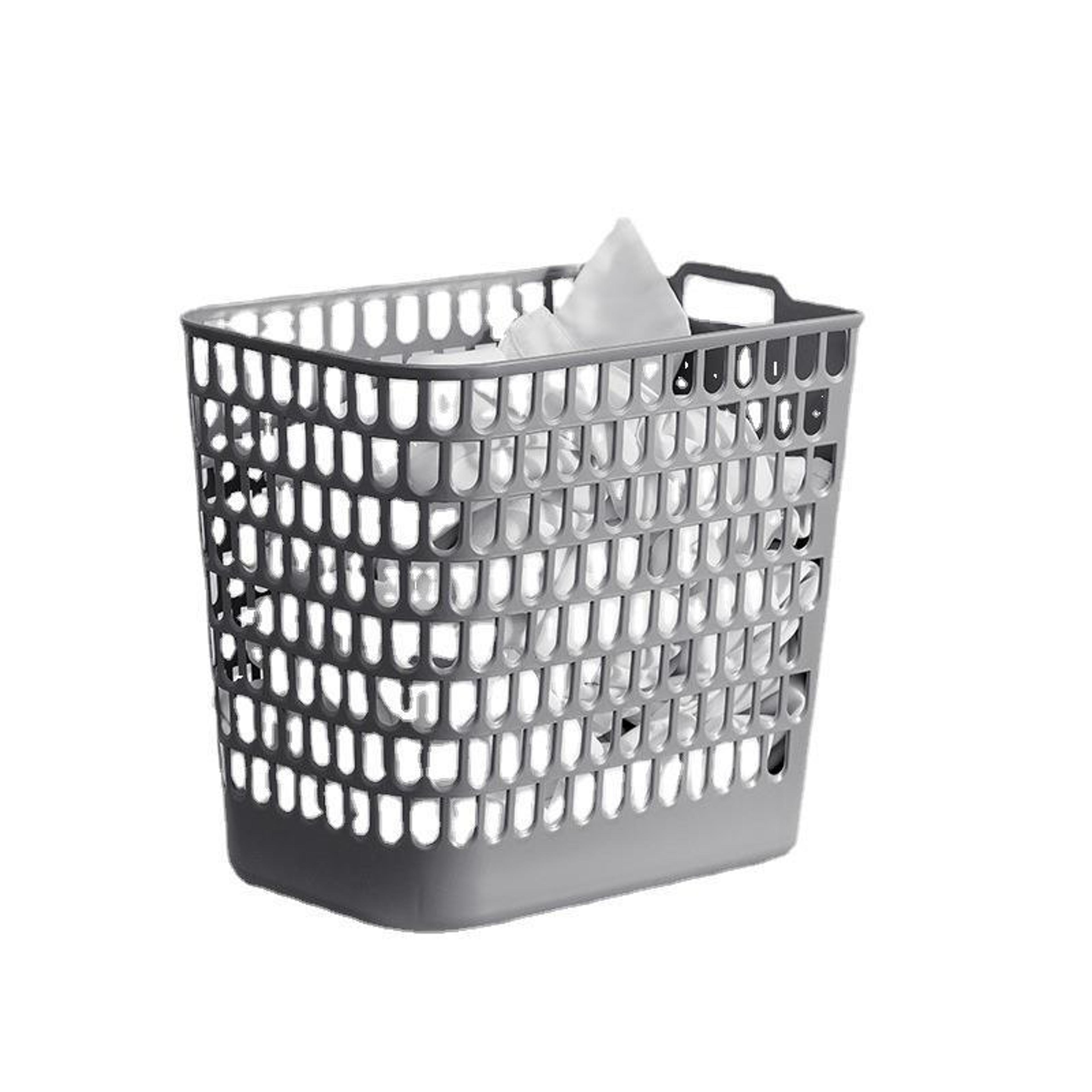 Large Wall Mounted Laundry Basket Space Saving Plastic Storage Organizer 2