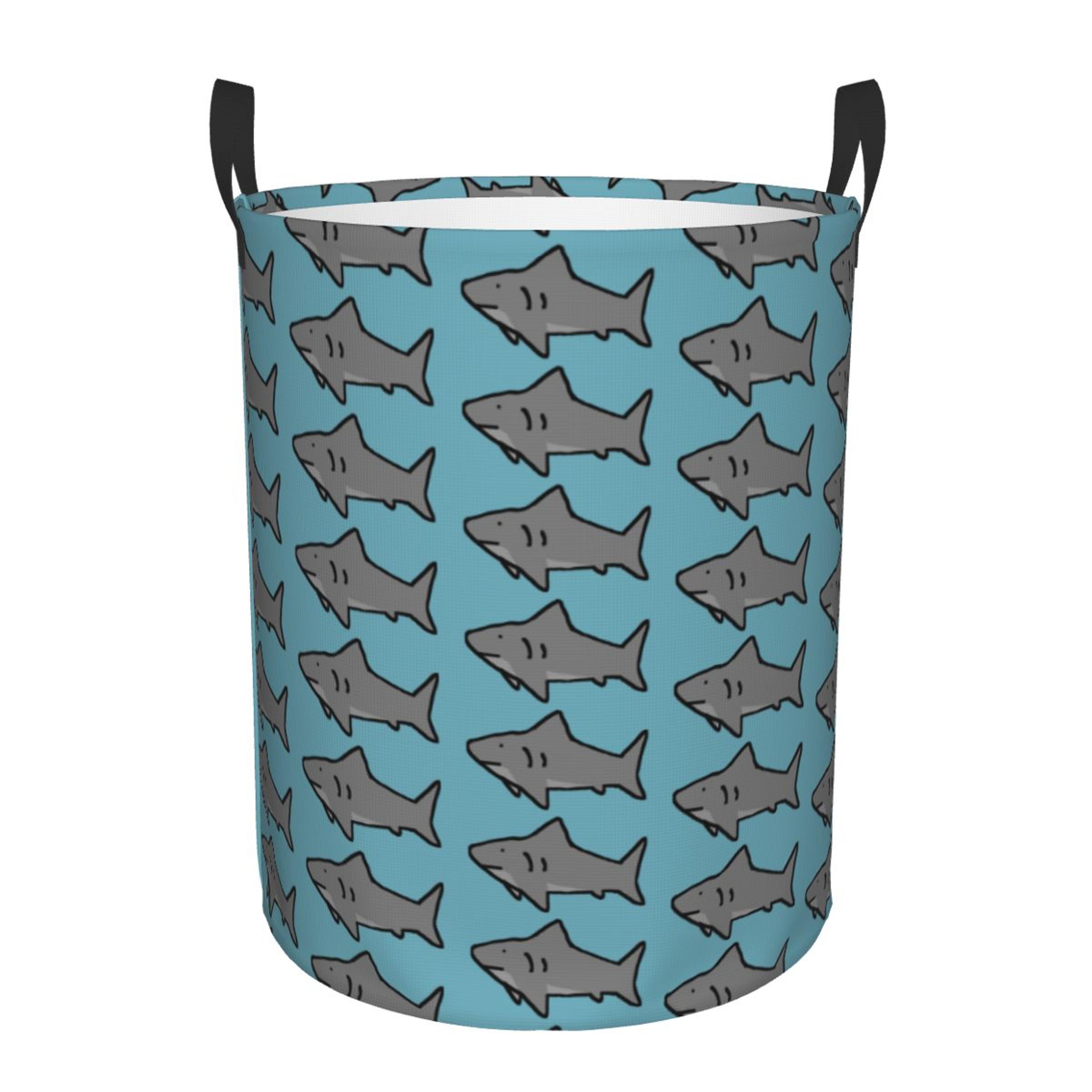 Foldable Shark Laundry Hamper Waterproof Basket For Clothes And Toy Storage 7