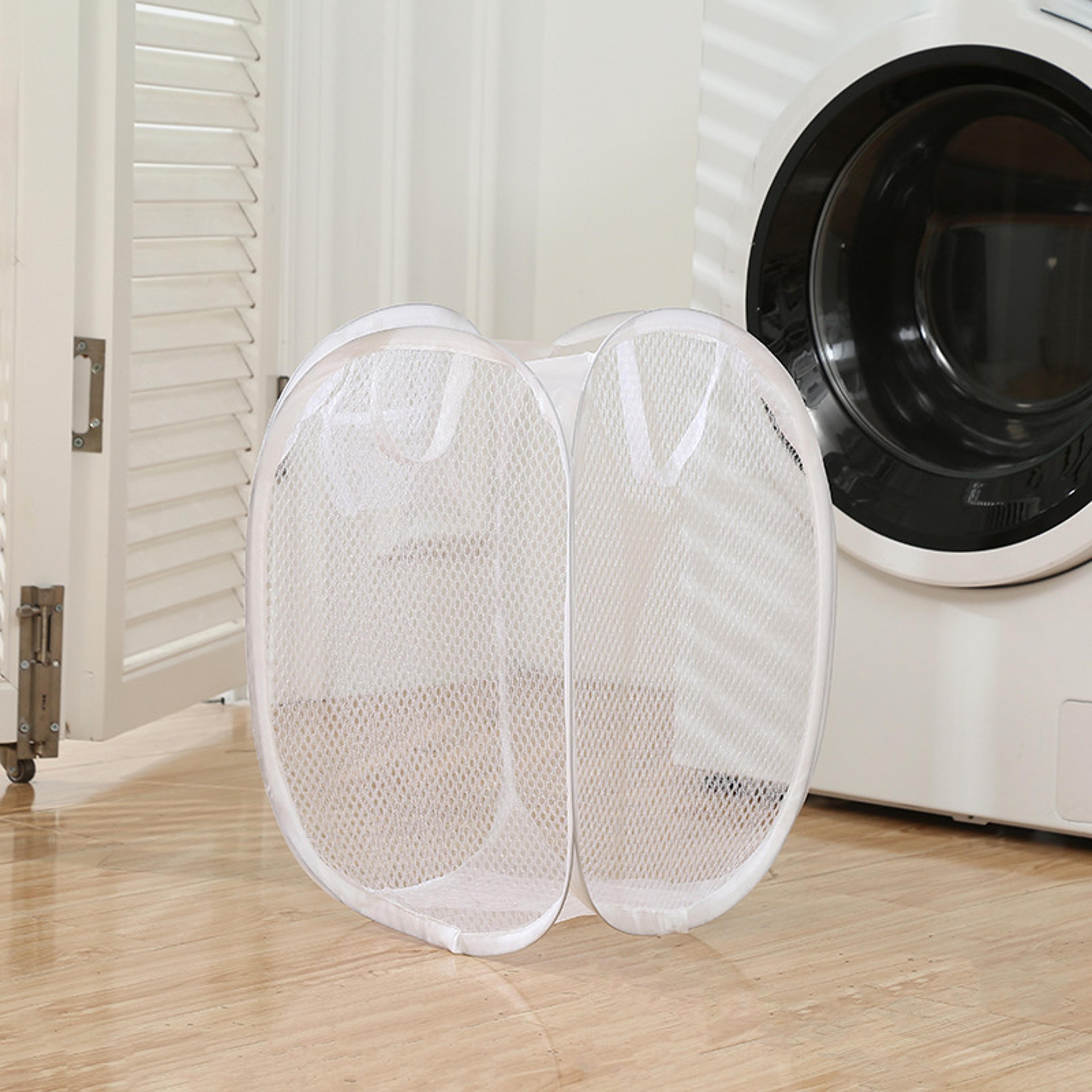 Collapsible Mesh Laundry Basket Pop Up Portable Clothes Hamper 1