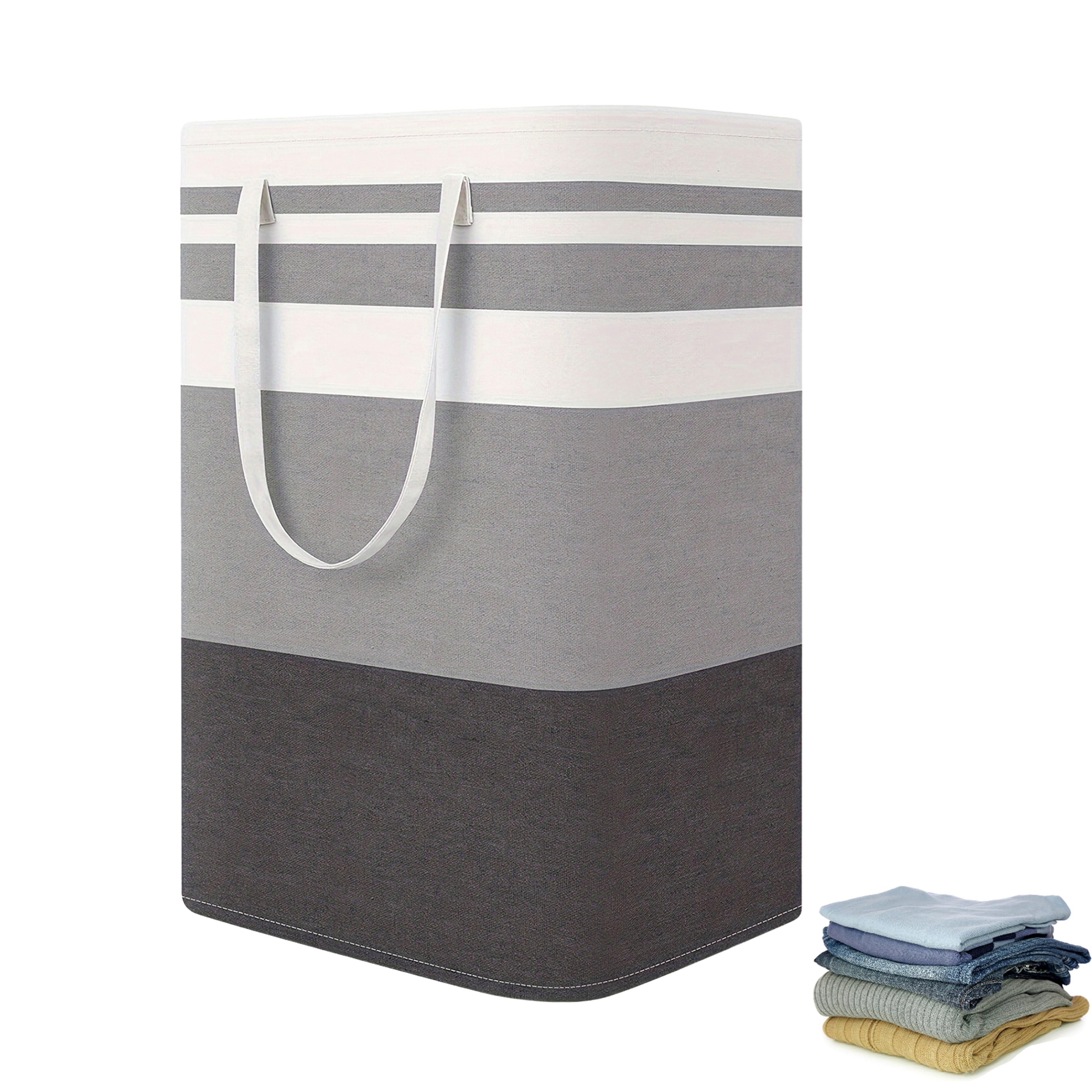 Large Laundry Hamper Collapsible Fabric Storage Basket With Handles 4