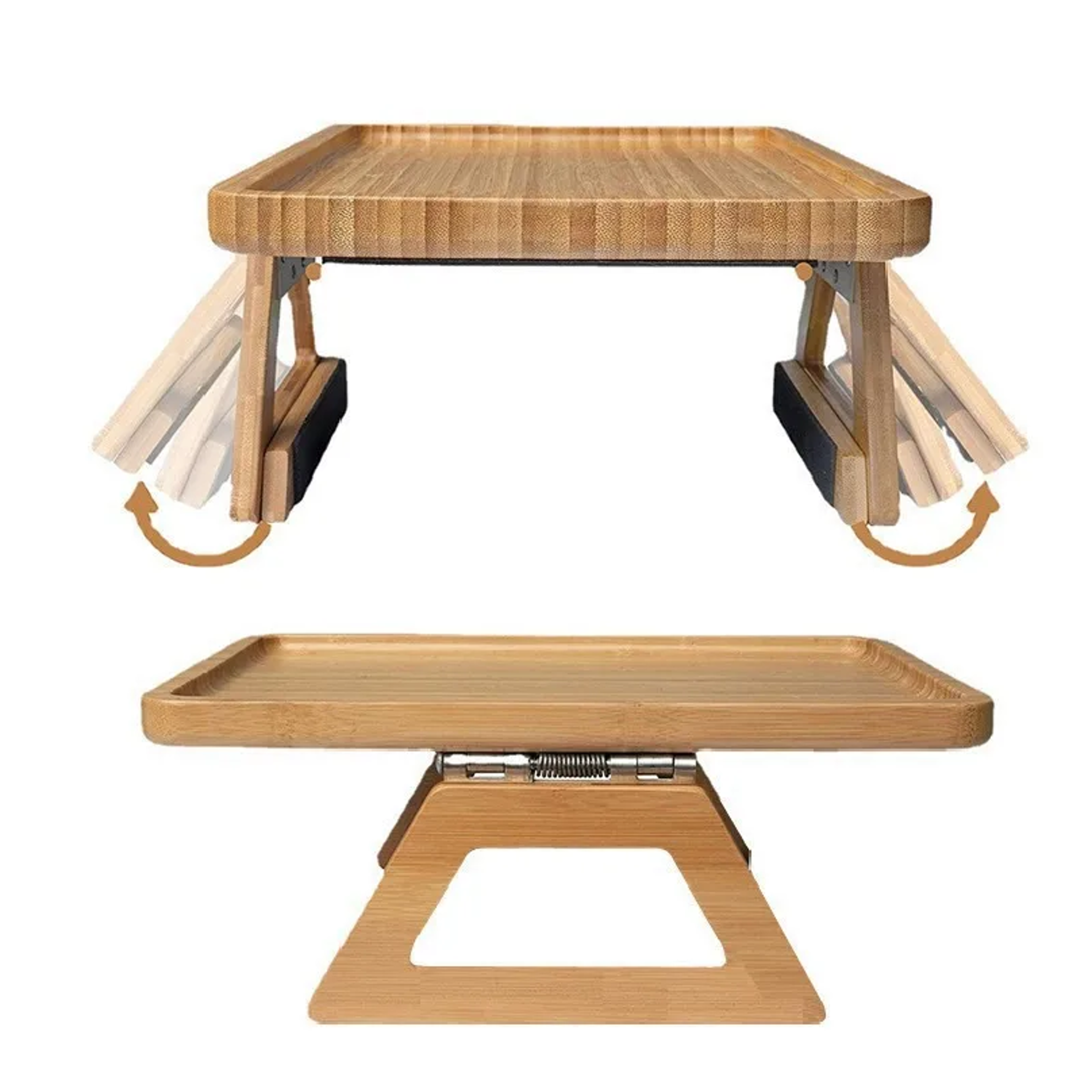 Foldable Wood Sofa Arm Tray Portable Couch Armrest Table 5