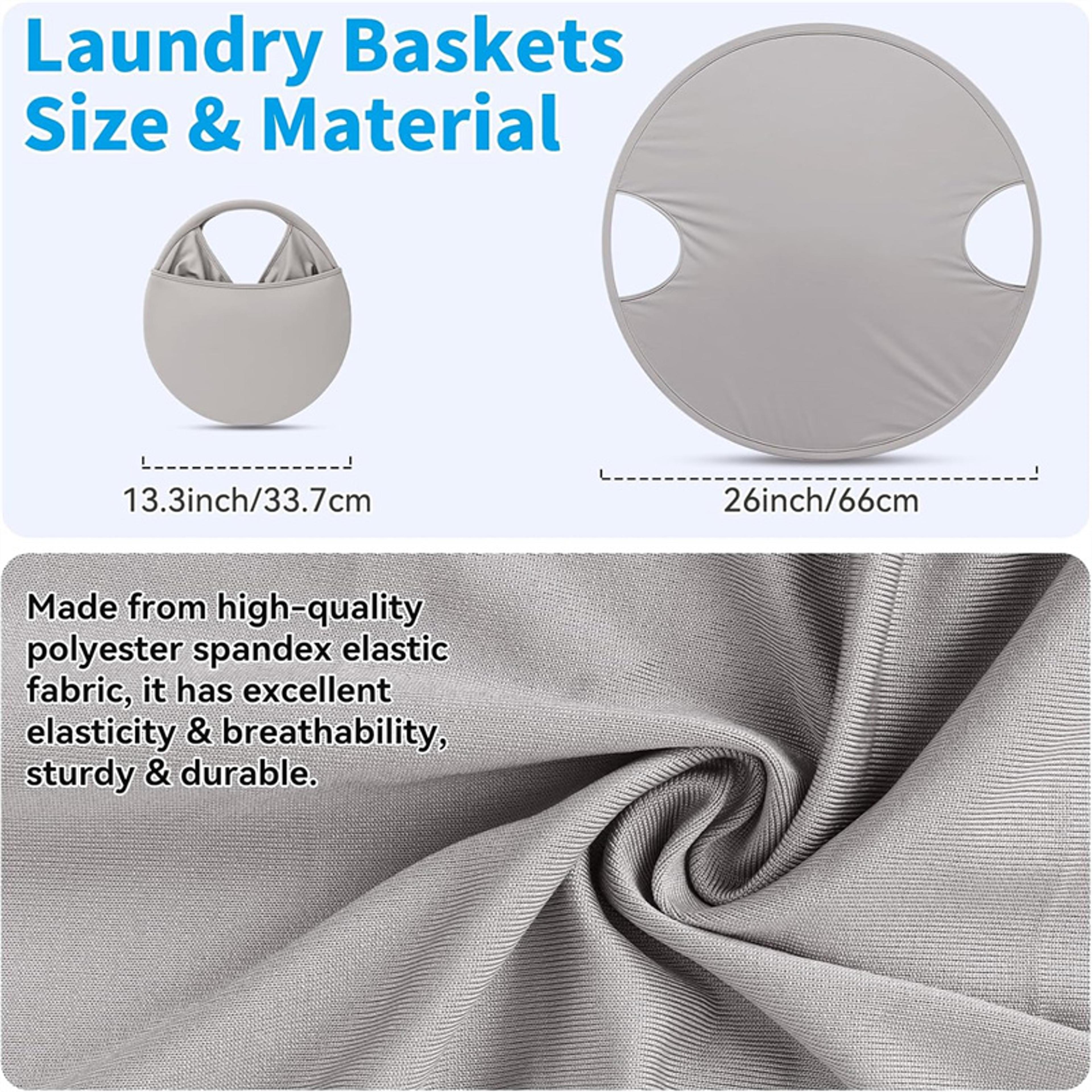 Collapsible Pop Up Laundry Hamper With Handles Portable Foldable Clothes Basket 8