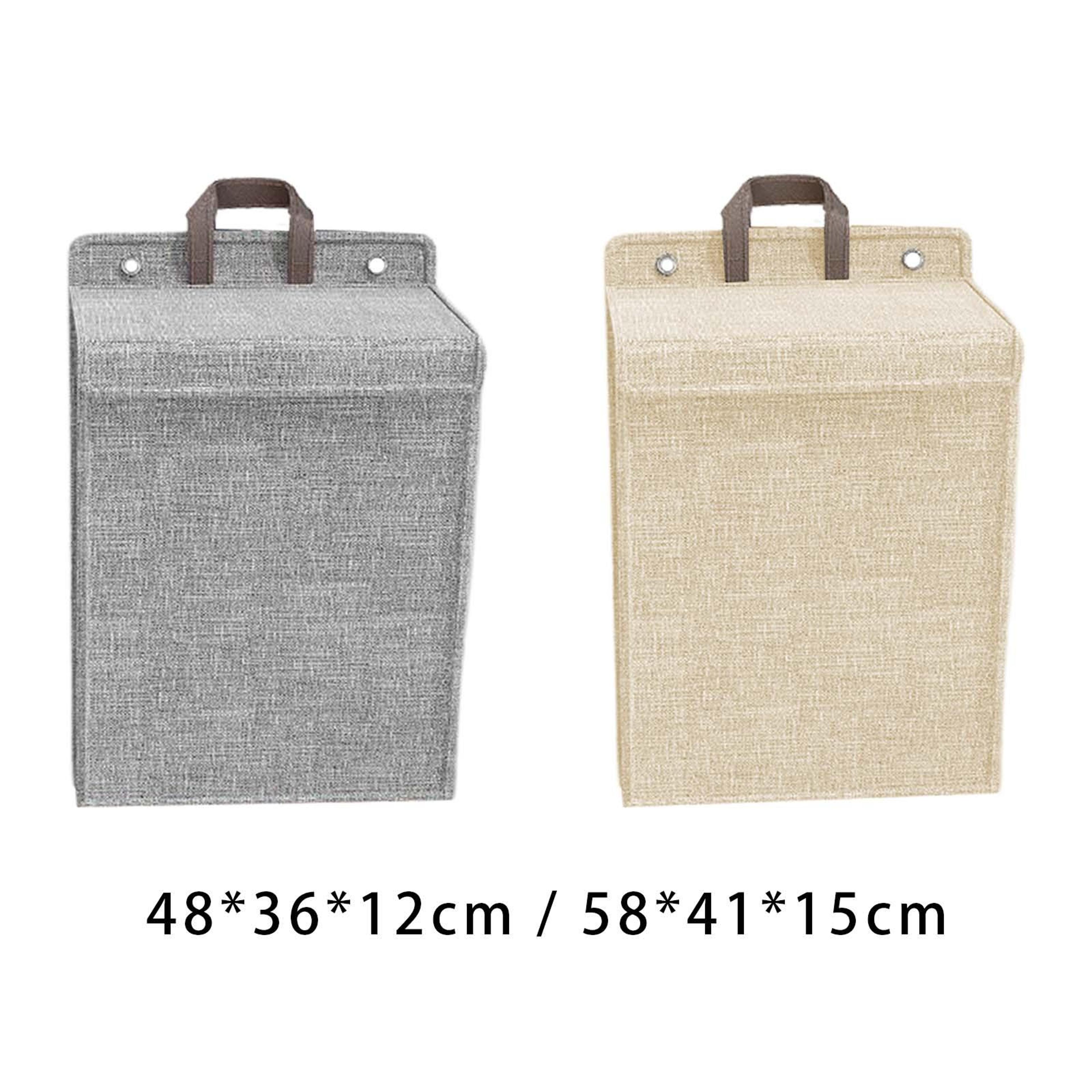 Space Saving Hanging Laundry Basket Dirty Clothes Organizer For Bedroom Nursery 0