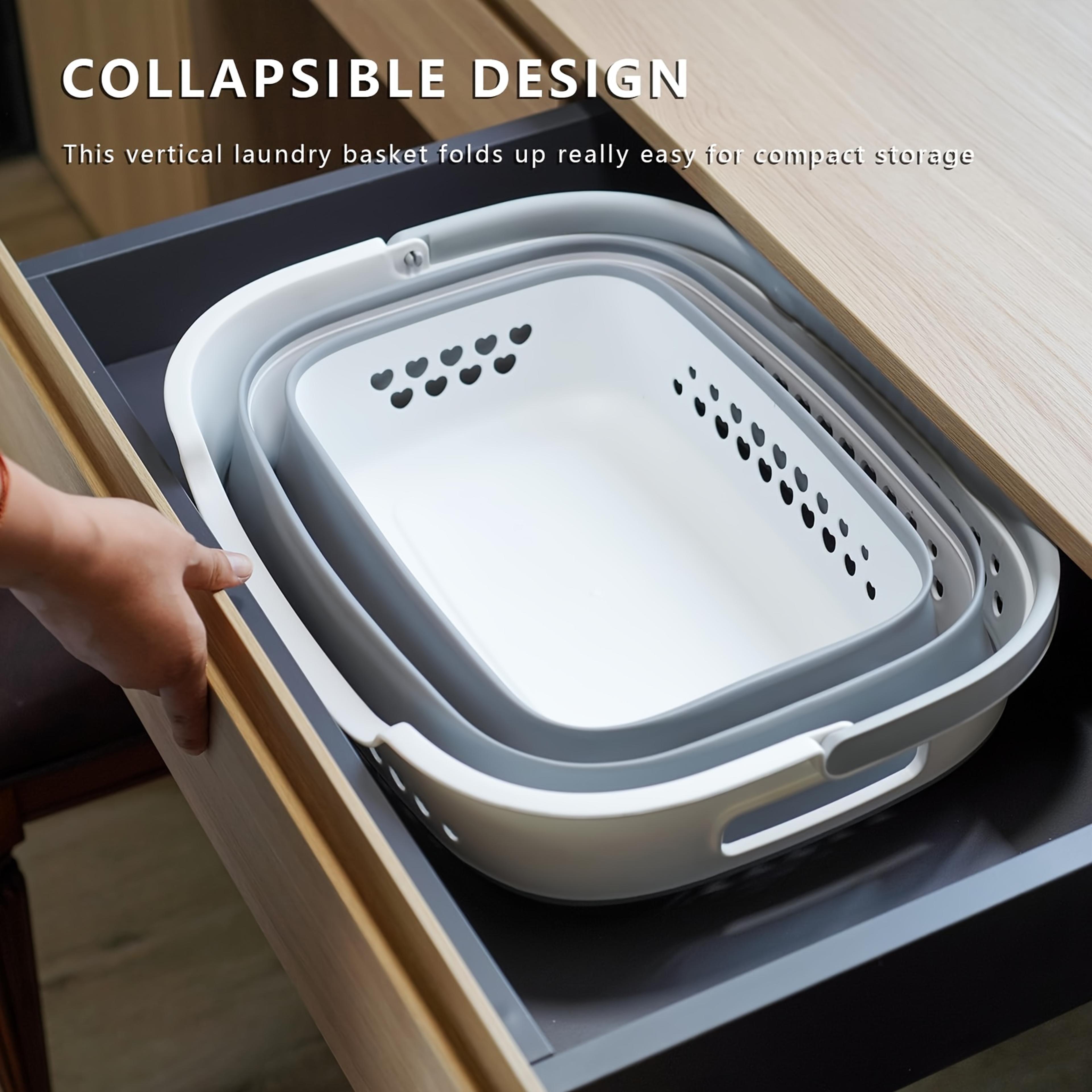 Collapsible Laundry Basket Foldable Space Saving Hamper For Home And Travel 5