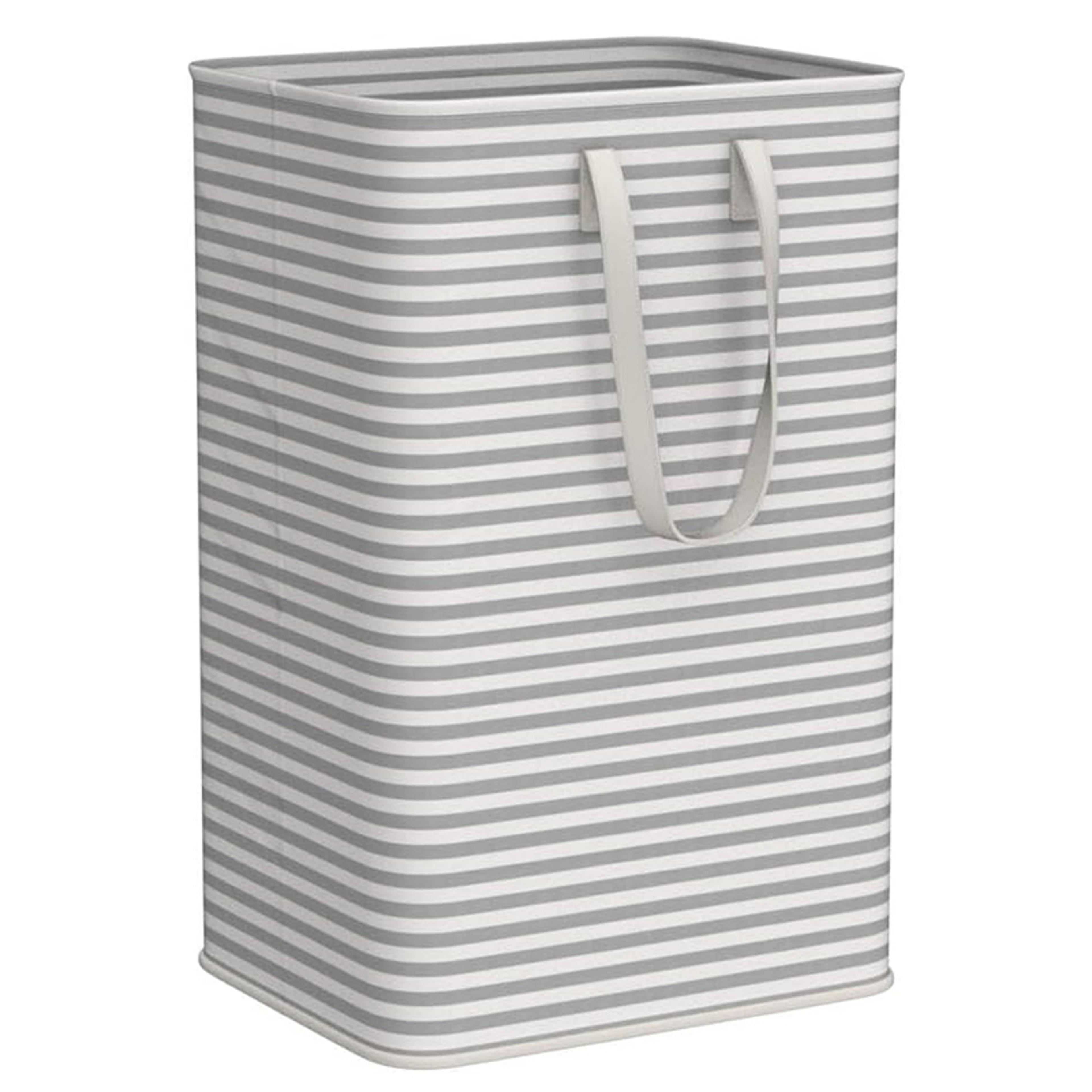 Collapsible Laundry Basket With Reinforced Handles And Waterproof Interior 1