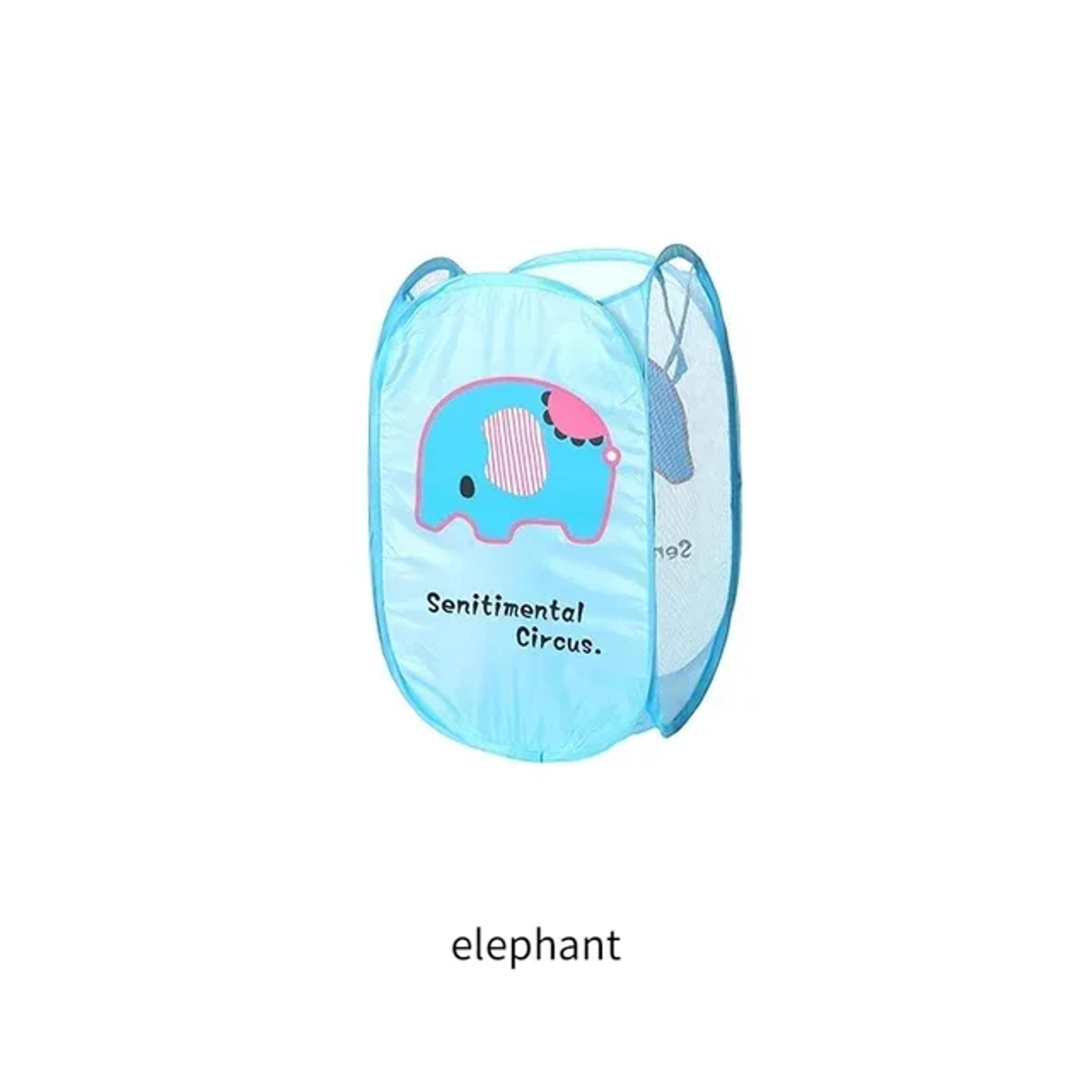 Kids Foldable Mesh Laundry Hamper And Toy Storage Basket 3